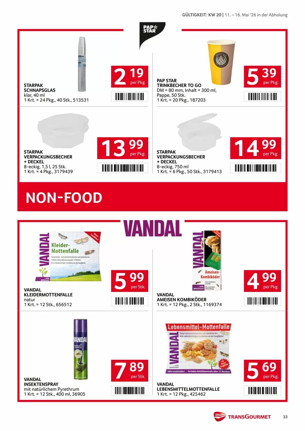 Transgourmet Flugblatt (ab 11.05.2026) - Angebote und Prospekt - Seite 33
