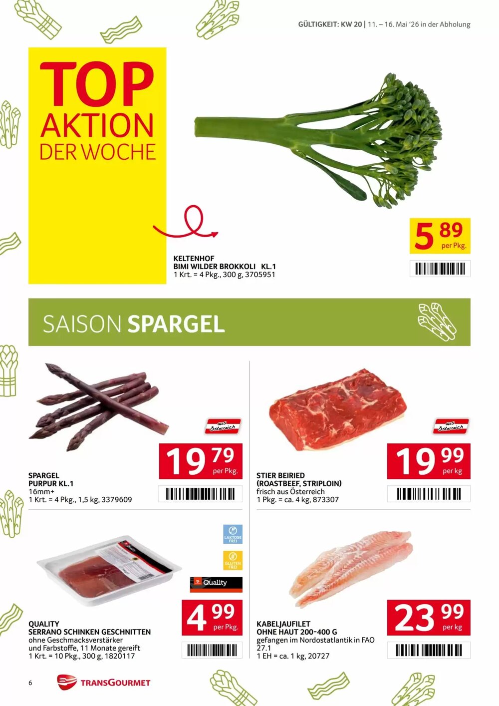 Transgourmet Flugblatt (ab 11.05.2026) - Angebote und Prospekt - Seite 6