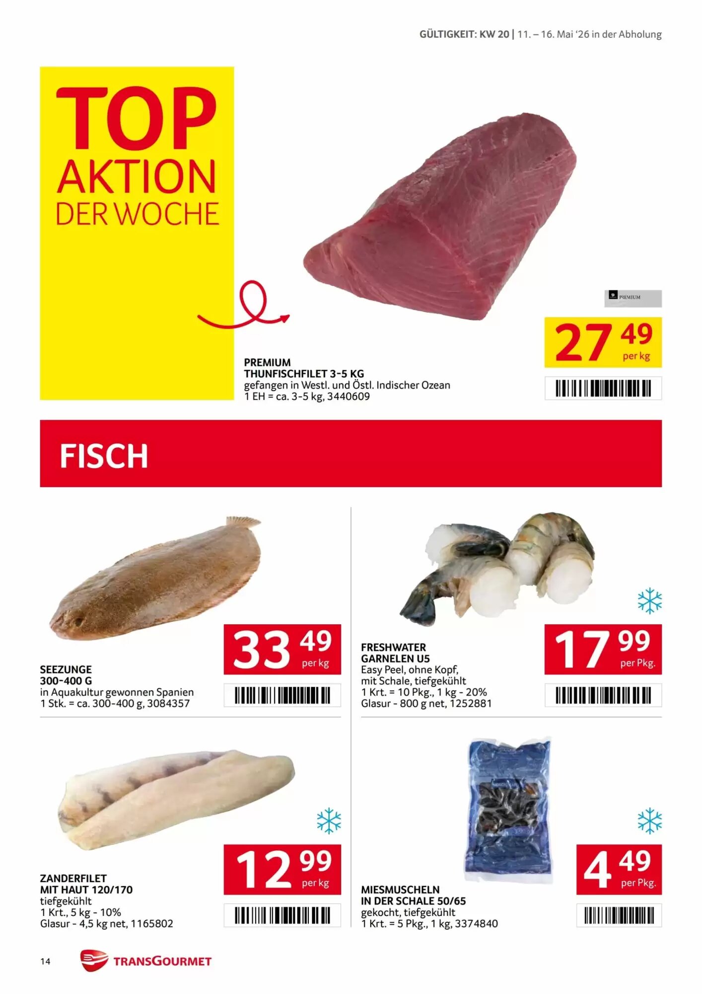 Transgourmet Flugblatt (ab 11.05.2026) - Angebote und Prospekt - Seite 14