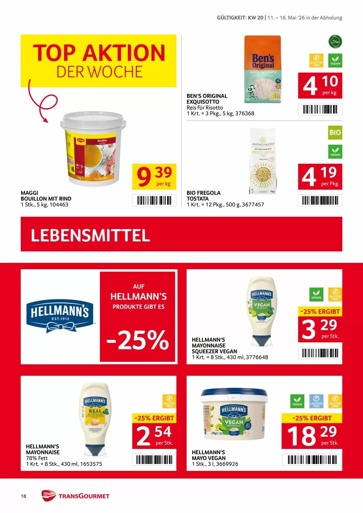 Transgourmet Flugblatt (ab 11.05.2026) - Angebote und Prospekt - Seite 18