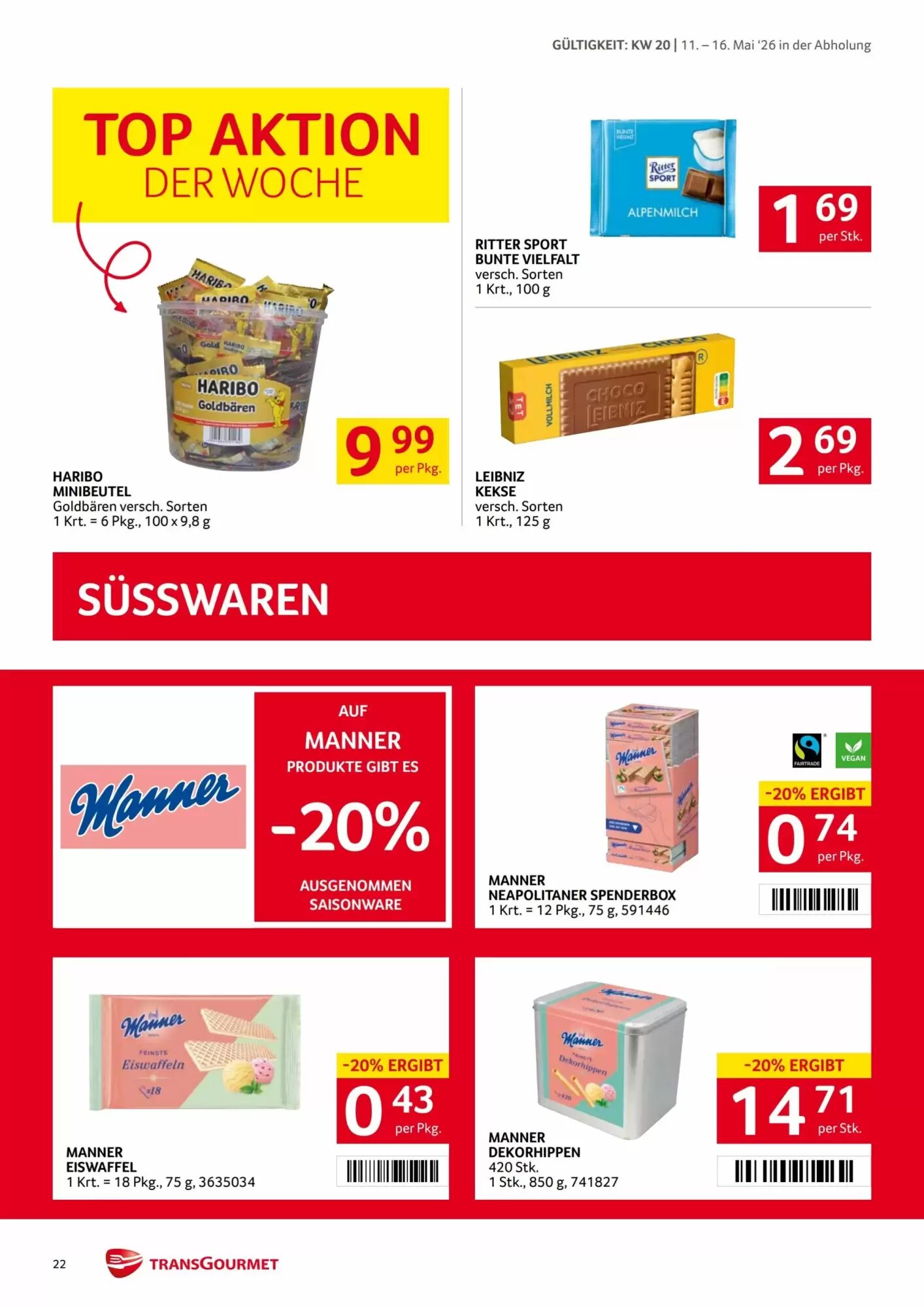 Transgourmet Flugblatt (ab 11.05.2026) - Angebote und Prospekt - Seite 22