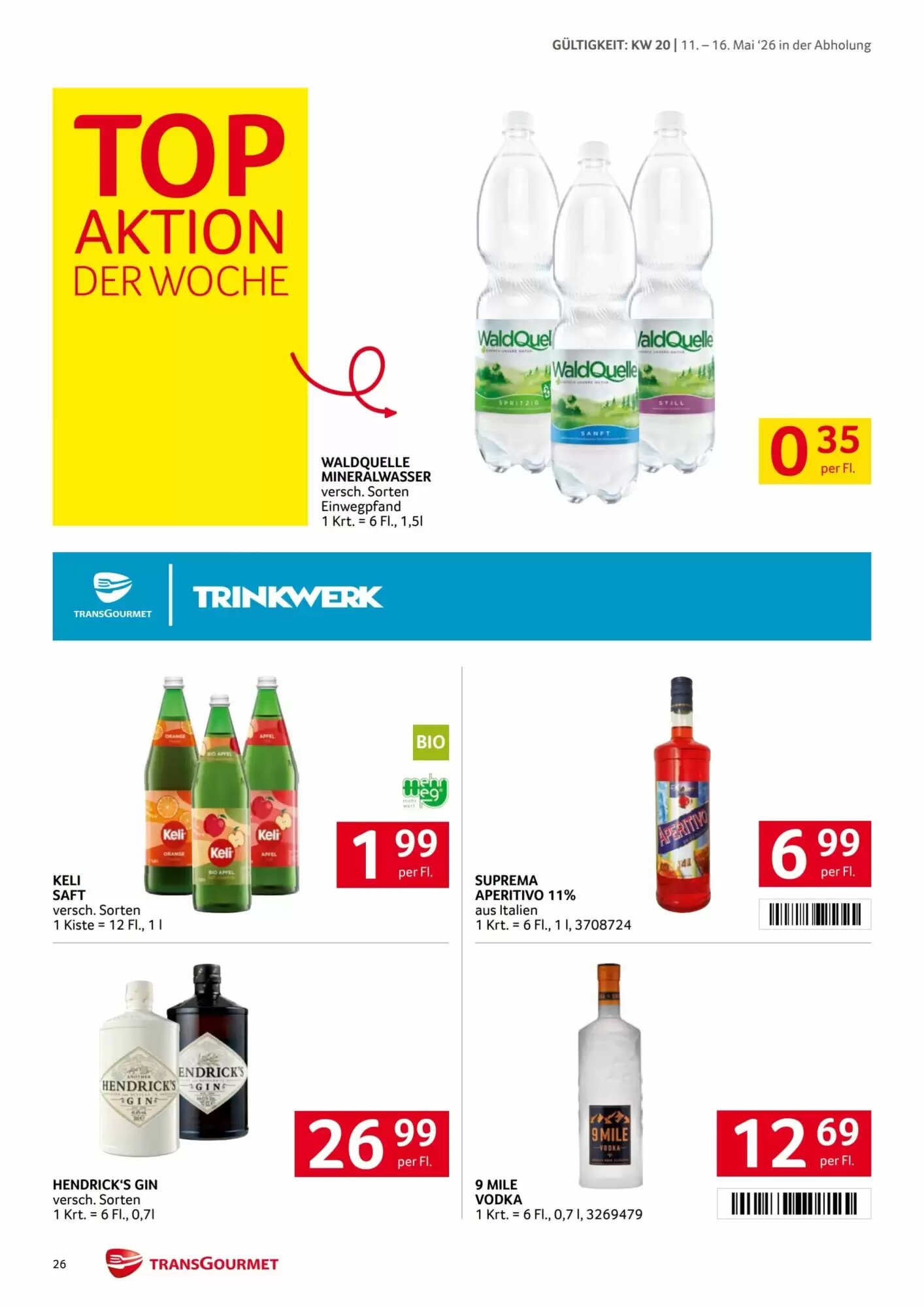 Transgourmet Flugblatt (ab 11.05.2026) - Angebote und Prospekt - Seite 26