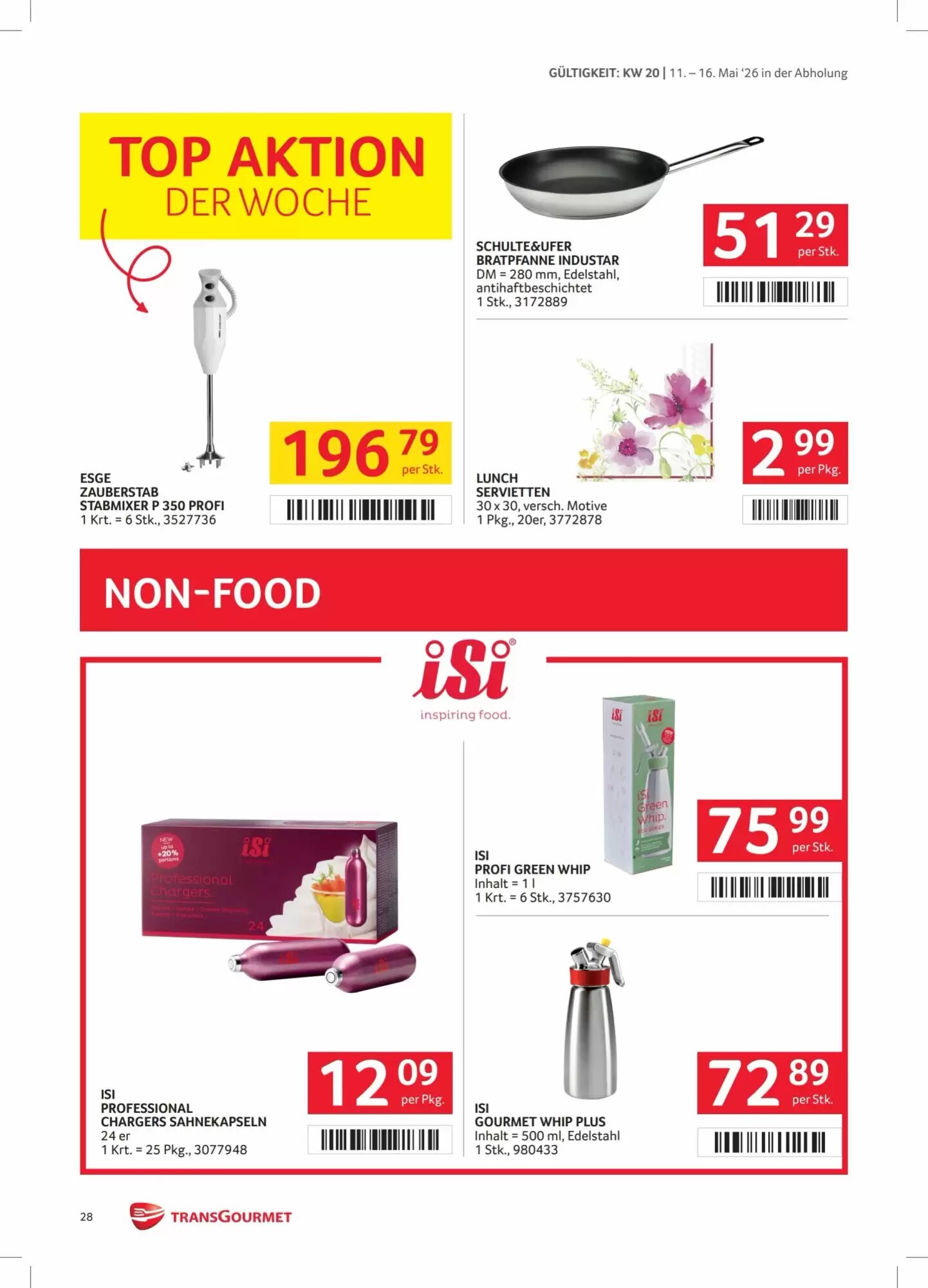 Transgourmet Flugblatt (ab 11.05.2026) - Angebote und Prospekt - Seite 28