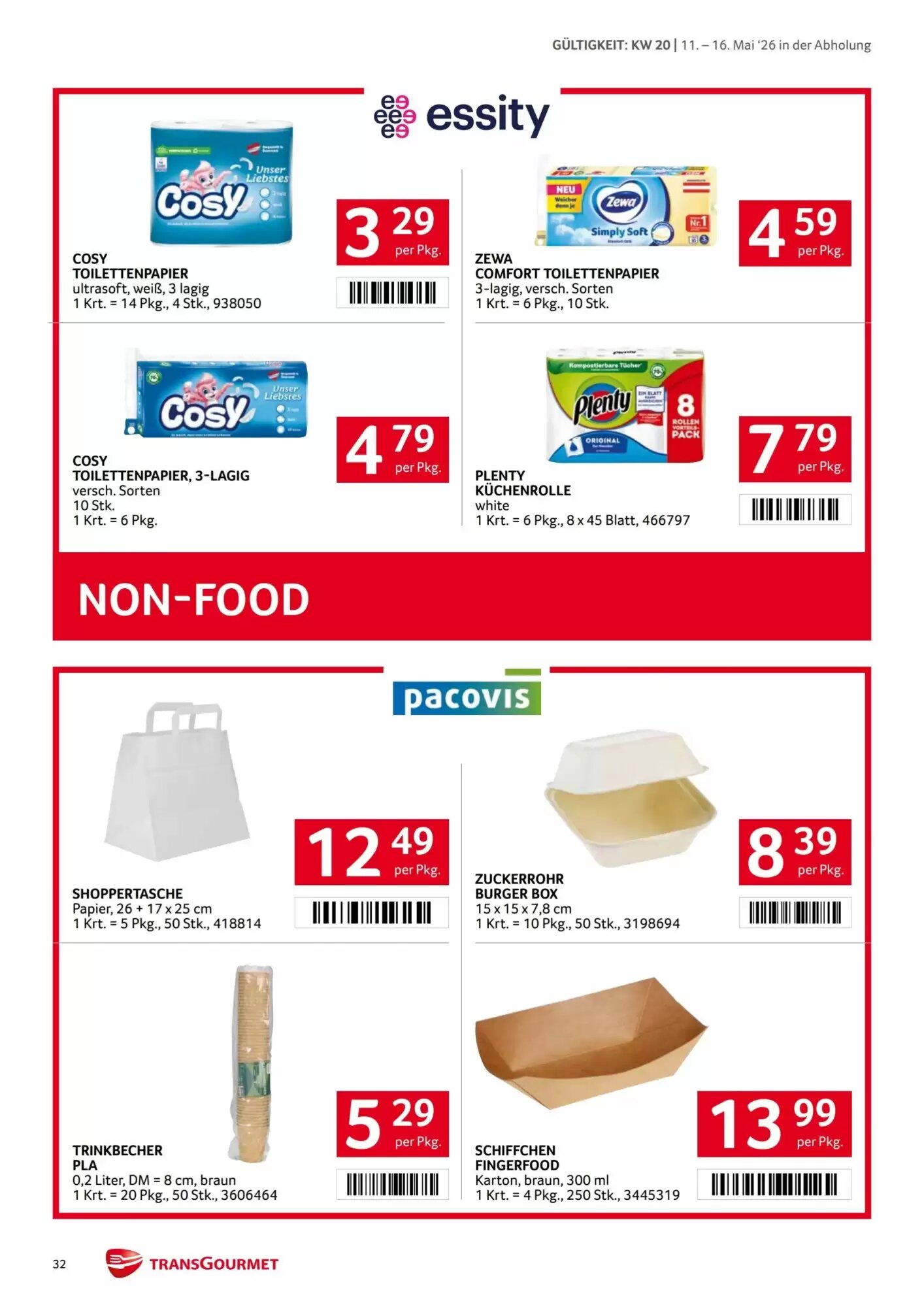 Transgourmet Flugblatt (ab 11.05.2026) - Angebote und Prospekt - Seite 32