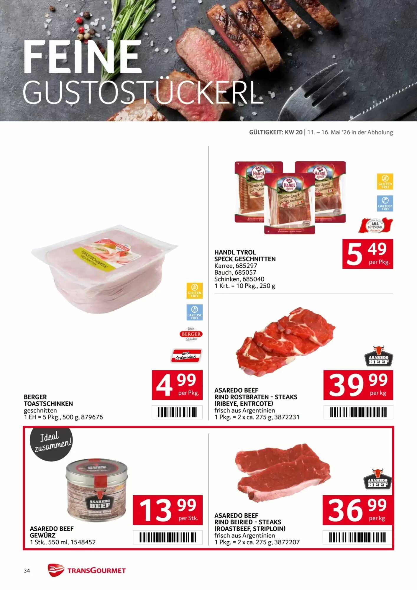 Transgourmet Flugblatt (ab 11.05.2026) - Angebote und Prospekt - Seite 34