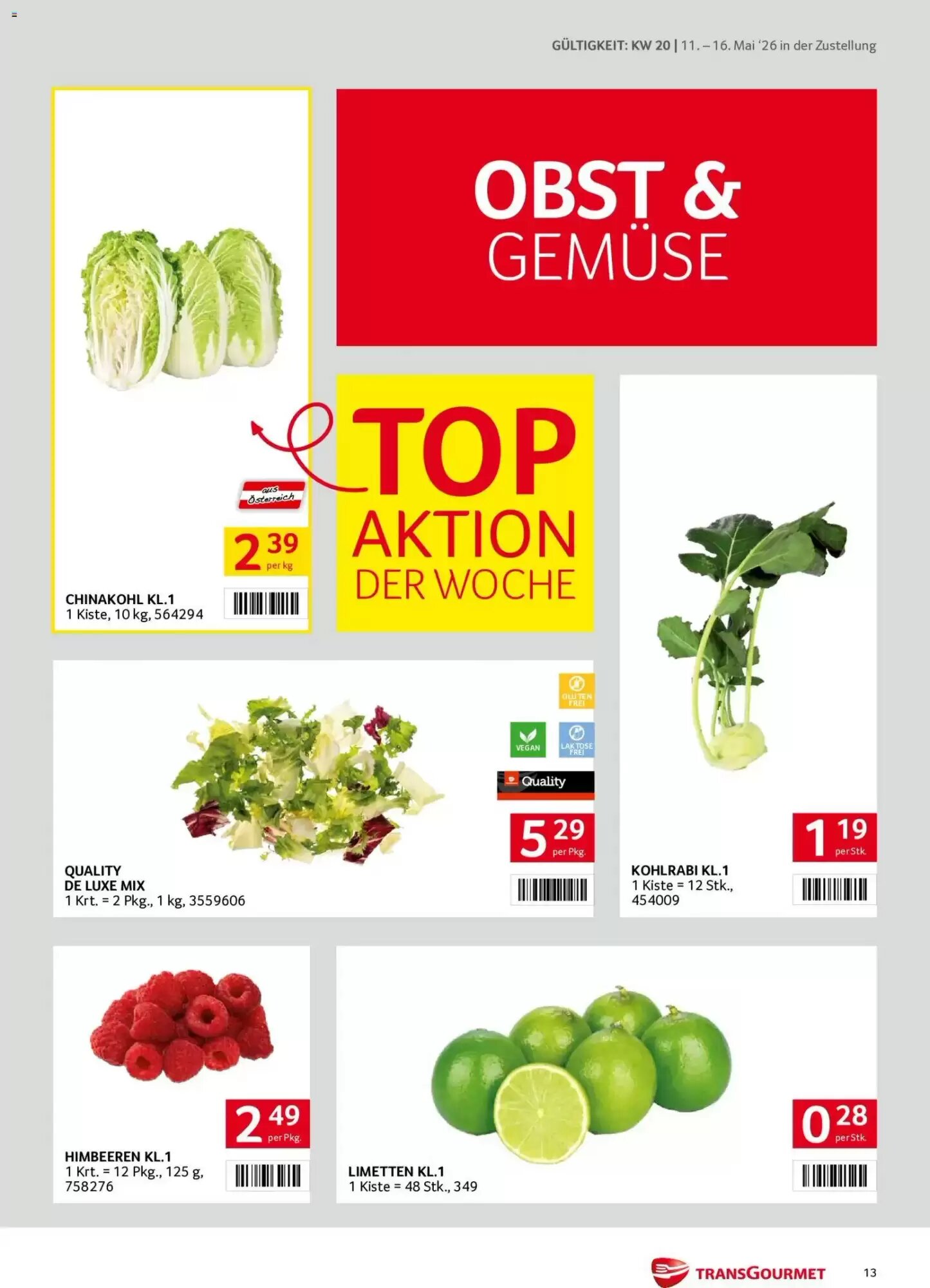 Transgourmet Flugblatt (ab 11.05.2026) - Angebote und Prospekt - Seite 13