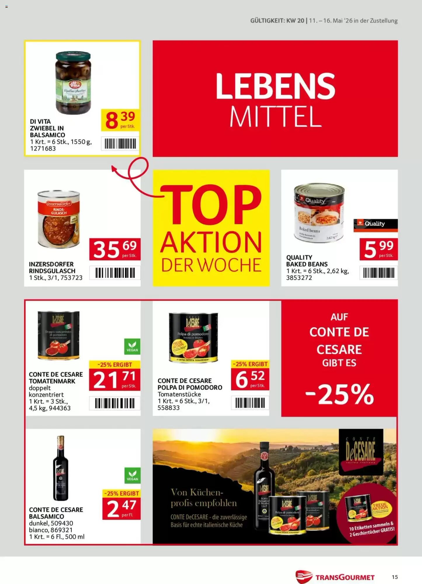 Transgourmet Flugblatt (ab 11.05.2026) - Angebote und Prospekt - Seite 15