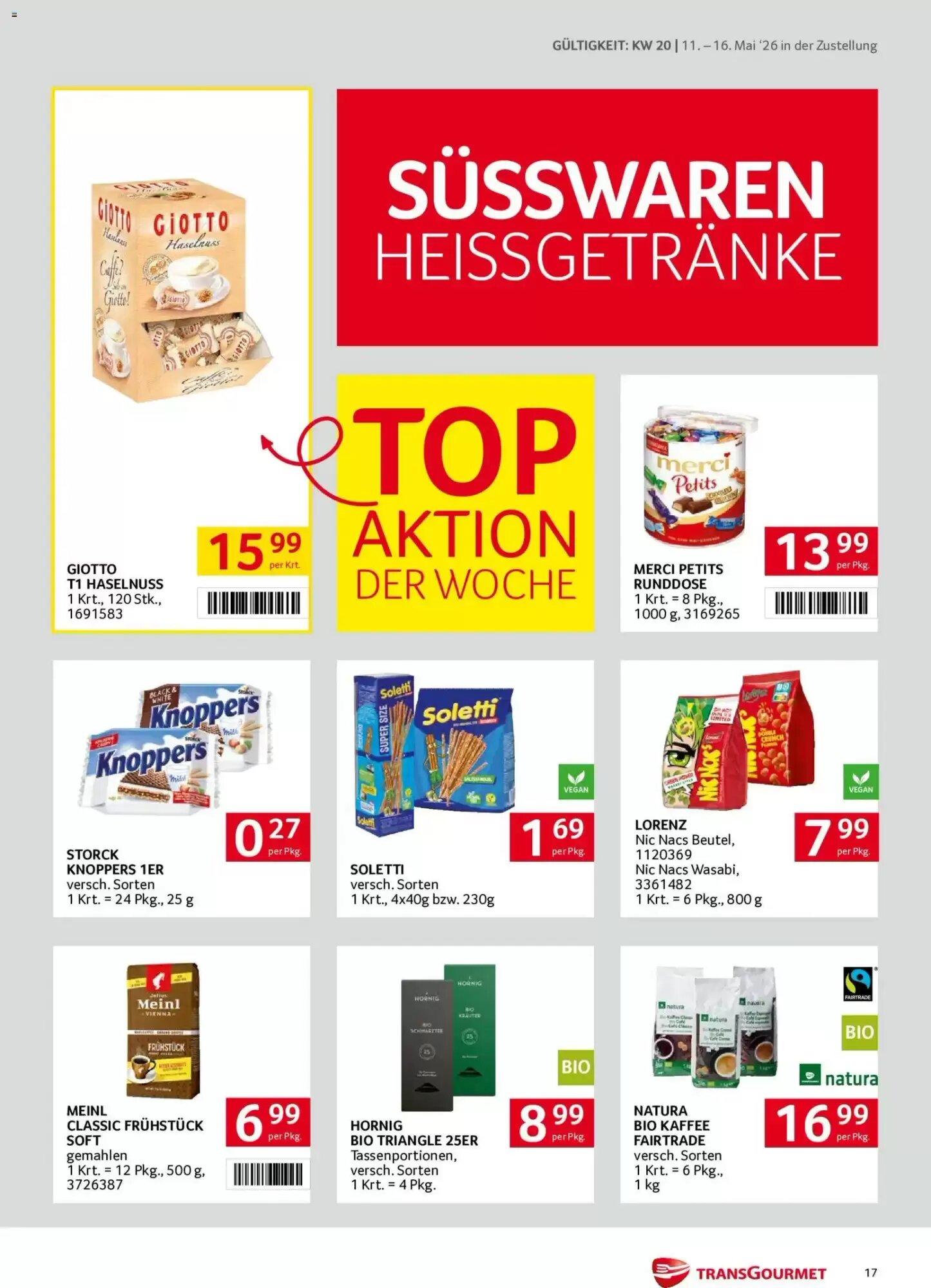 Transgourmet Flugblatt (ab 11.05.2026) - Angebote und Prospekt - Seite 17