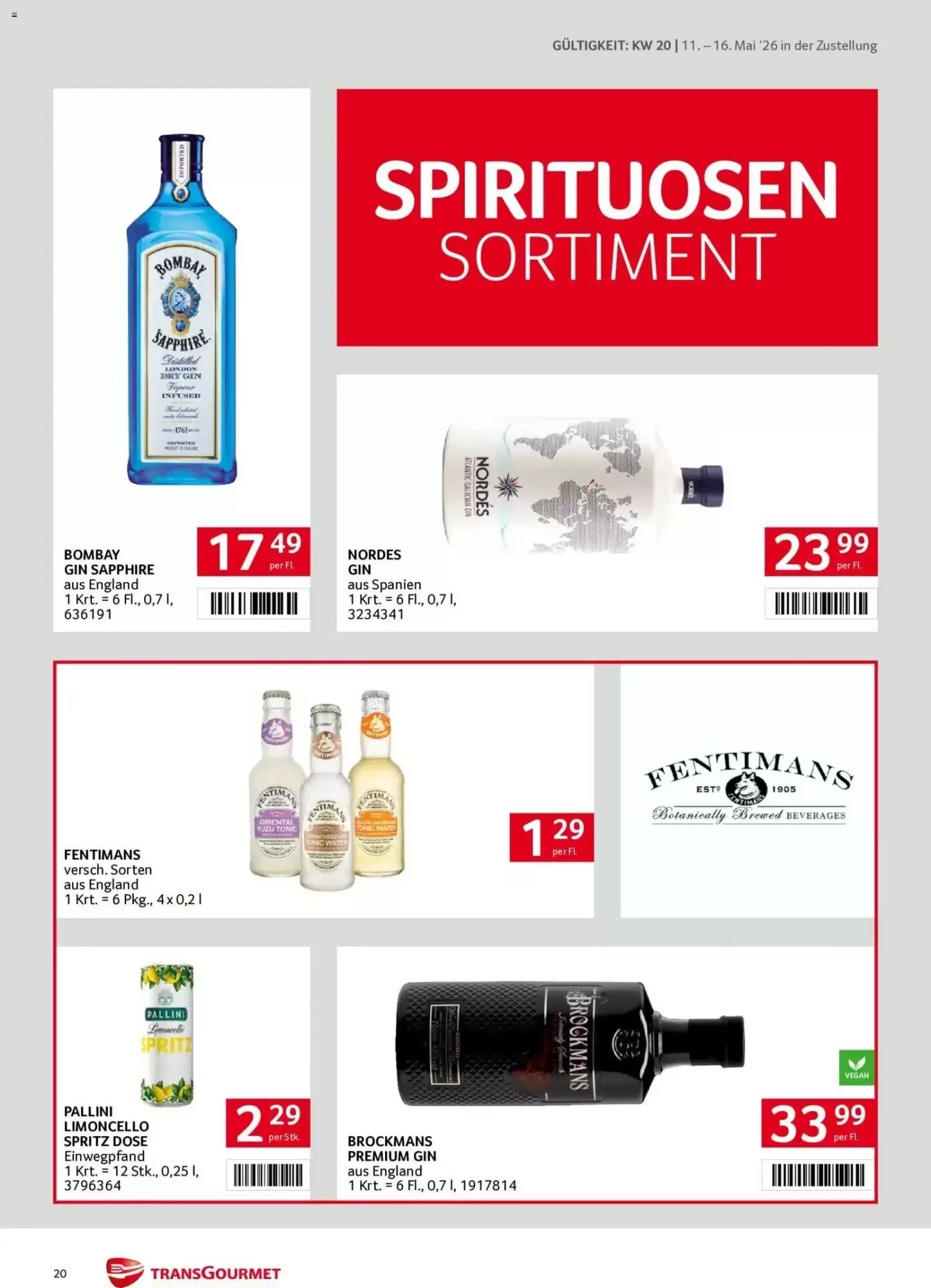 Transgourmet Flugblatt (ab 11.05.2026) - Angebote und Prospekt - Seite 20