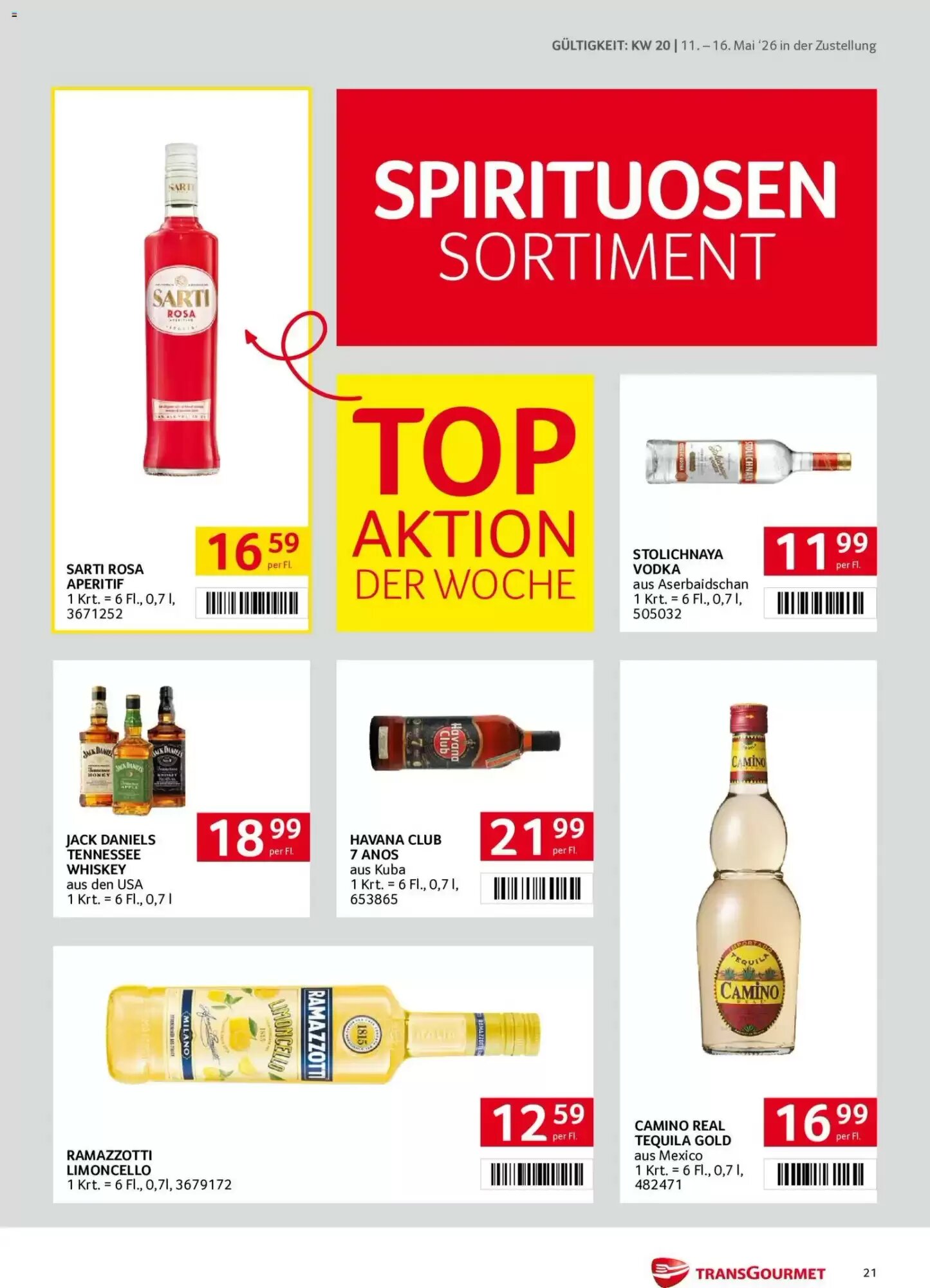 Transgourmet Flugblatt (ab 11.05.2026) - Angebote und Prospekt - Seite 21