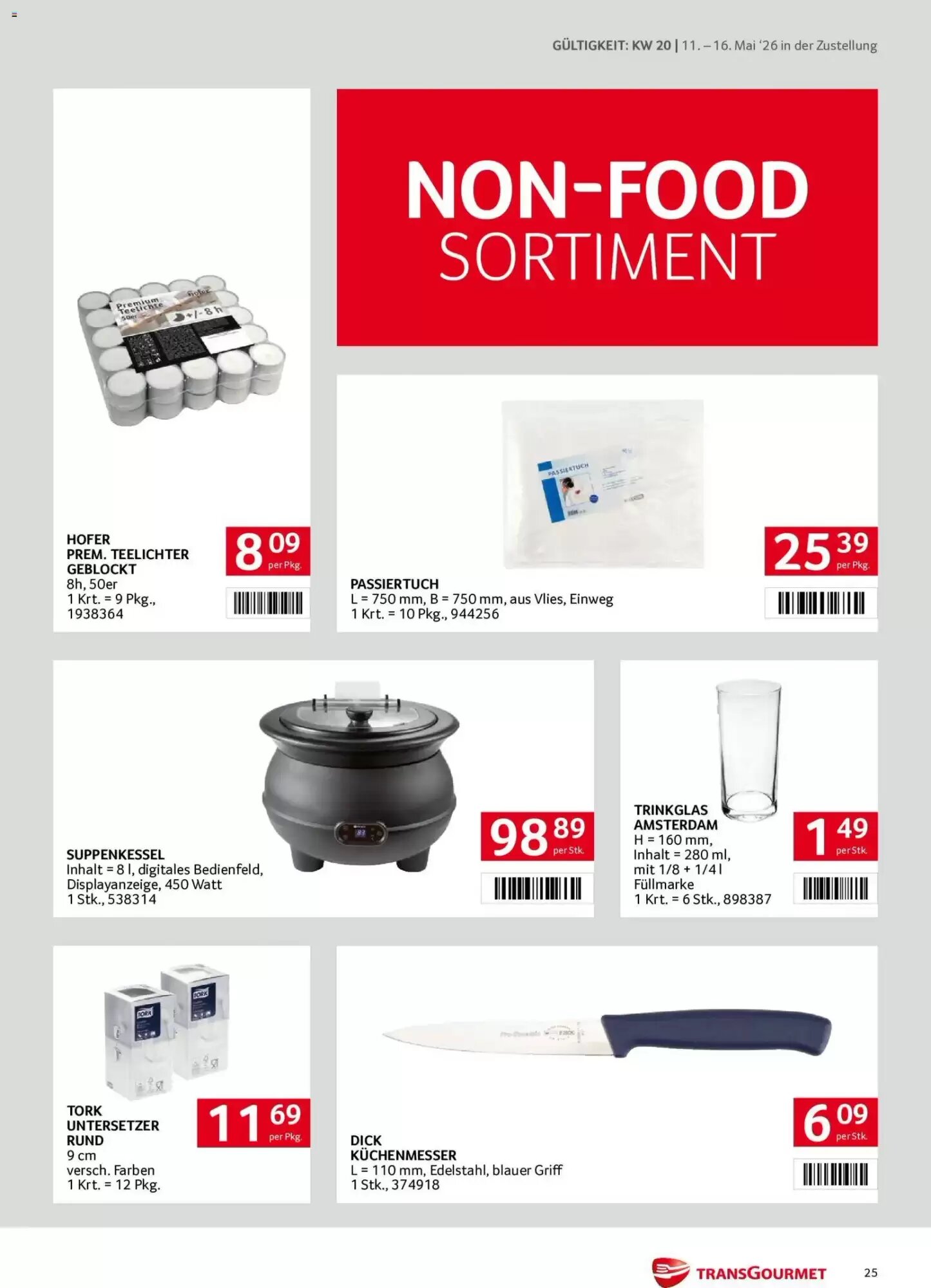 Transgourmet Flugblatt (ab 11.05.2026) - Angebote und Prospekt - Seite 25