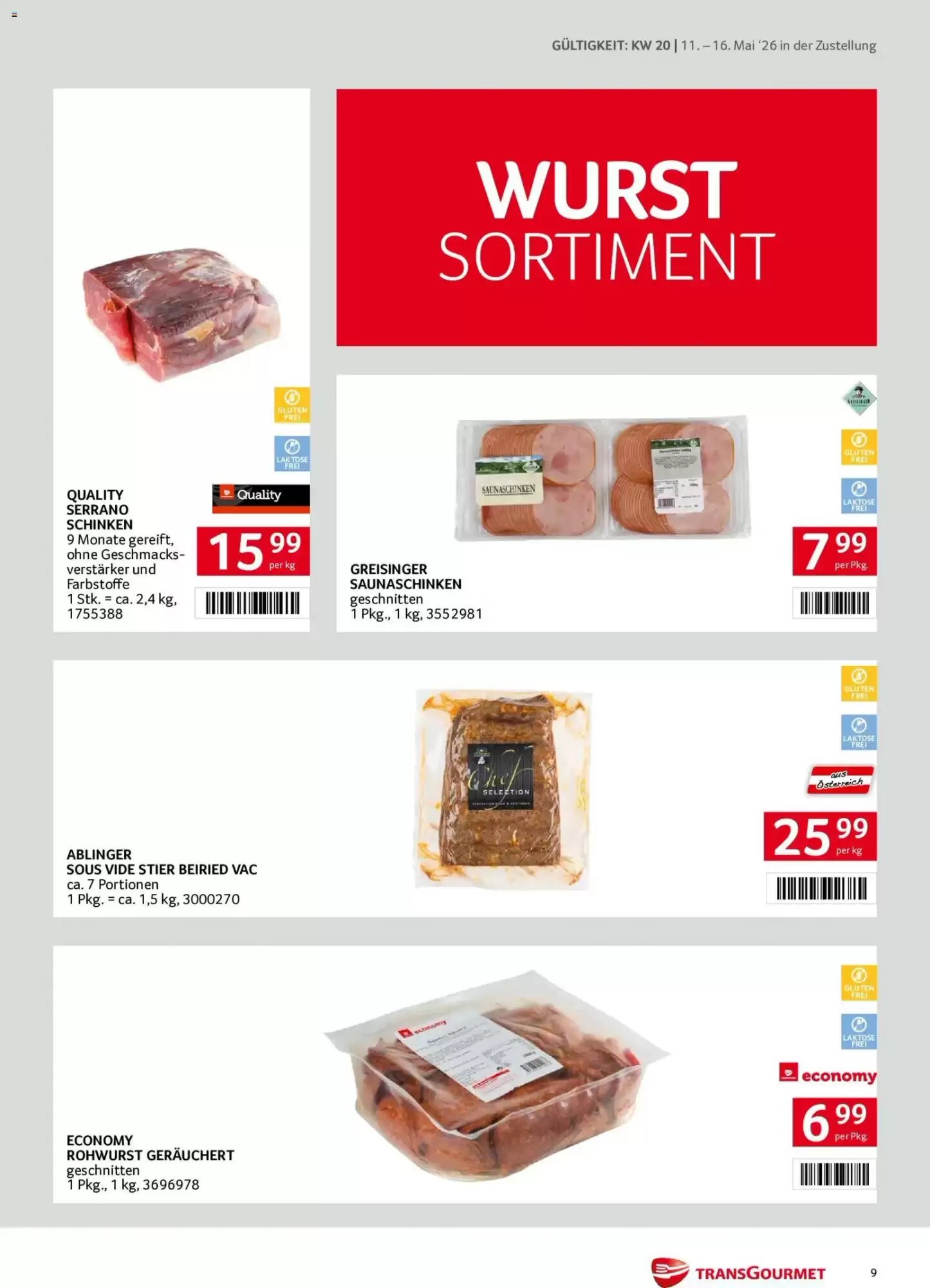 Transgourmet Flugblatt (ab 11.05.2026) - Angebote und Prospekt - Seite 9