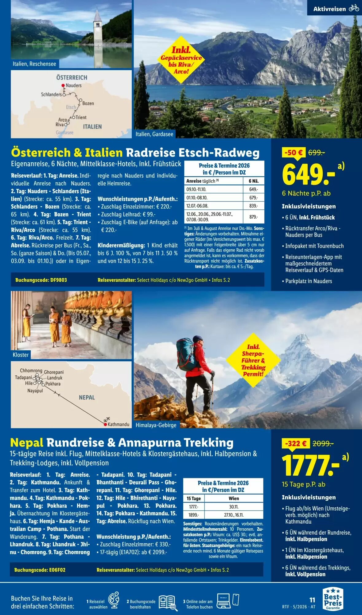 Lidl Reisen Flugblatt (ab 12.05.2026) - Angebote und Prospekt - Seite 11
