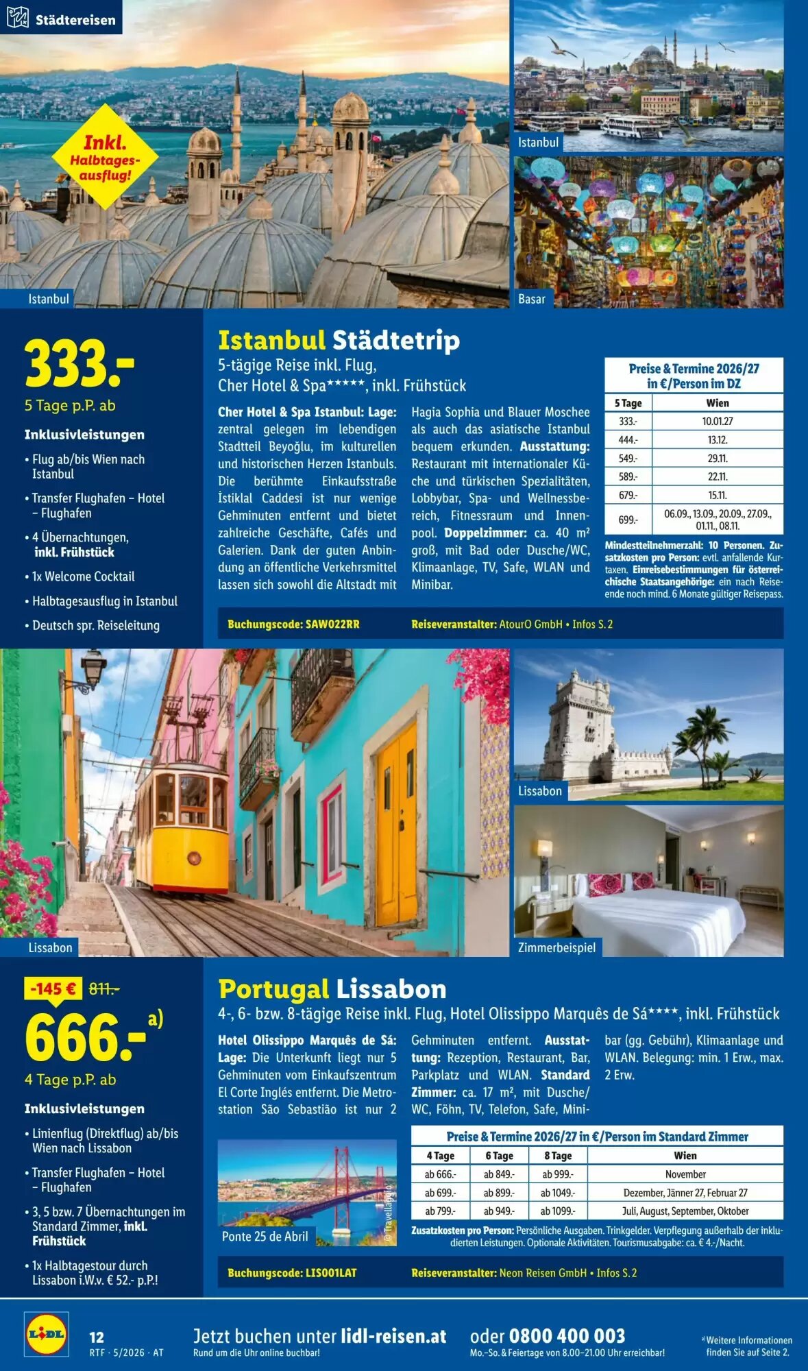 Lidl Reisen Flugblatt (ab 12.05.2026) - Angebote und Prospekt - Seite 12