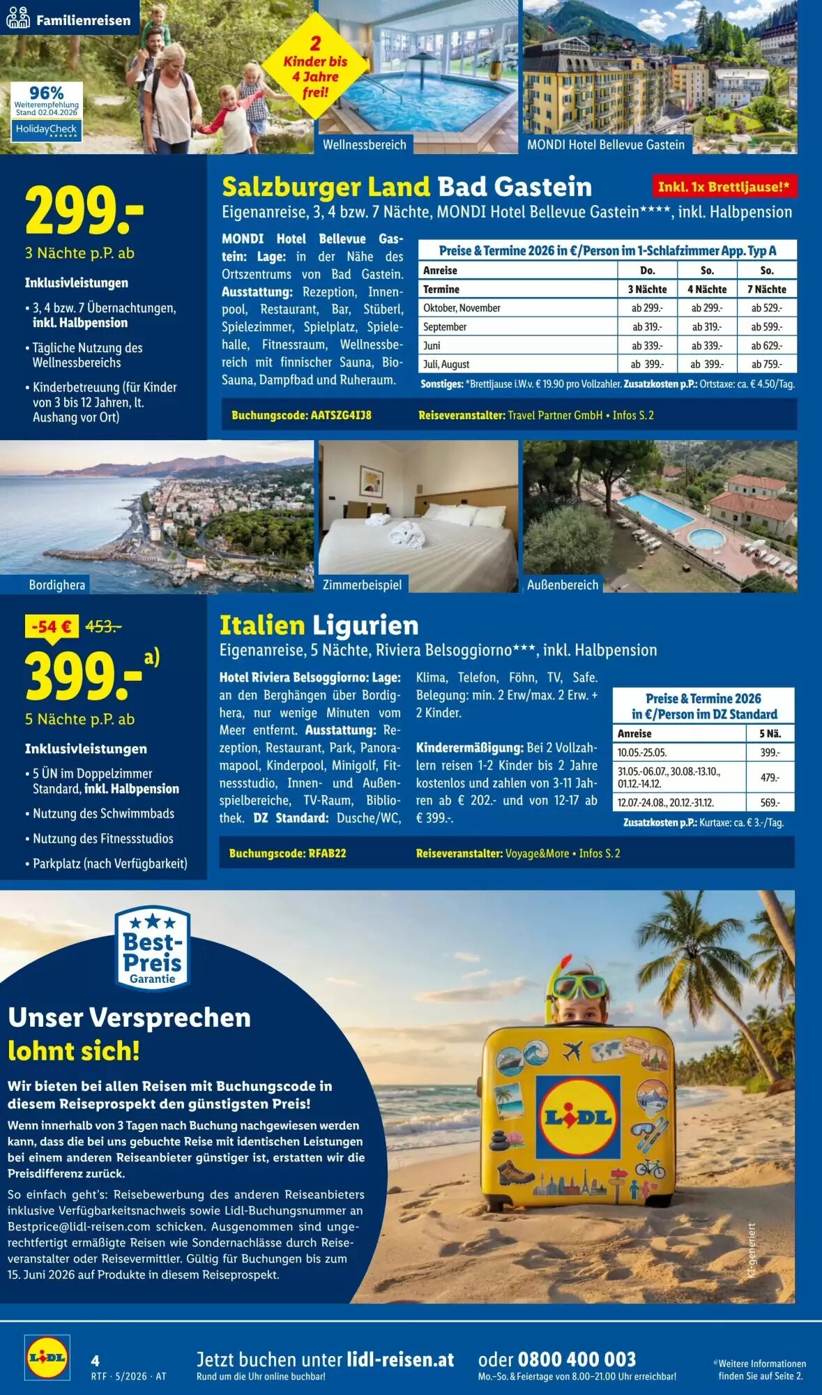 Lidl Reisen Flugblatt (ab 12.05.2026) - Angebote und Prospekt - Seite 4
