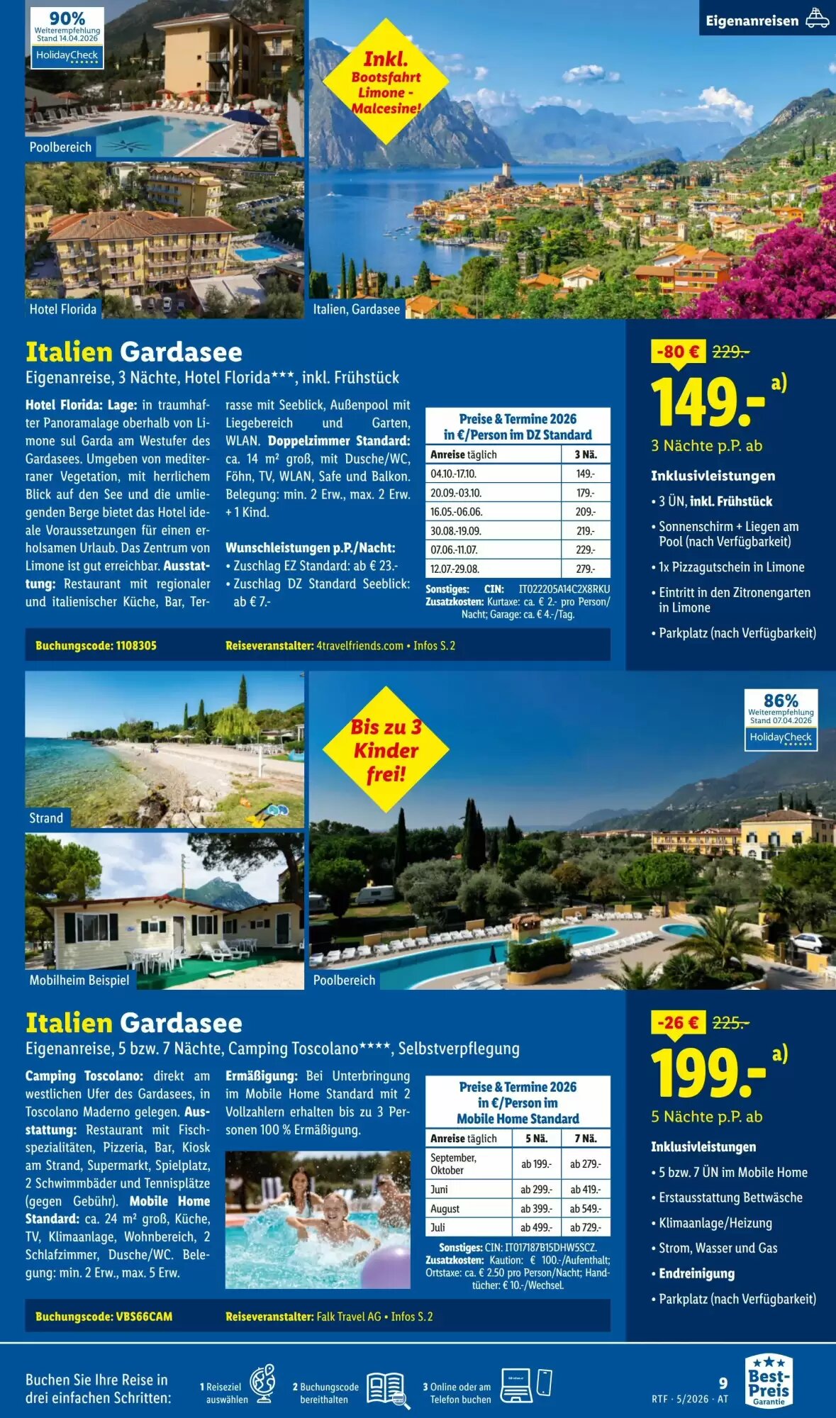 Lidl Reisen Flugblatt (ab 12.05.2026) - Angebote und Prospekt - Seite 9