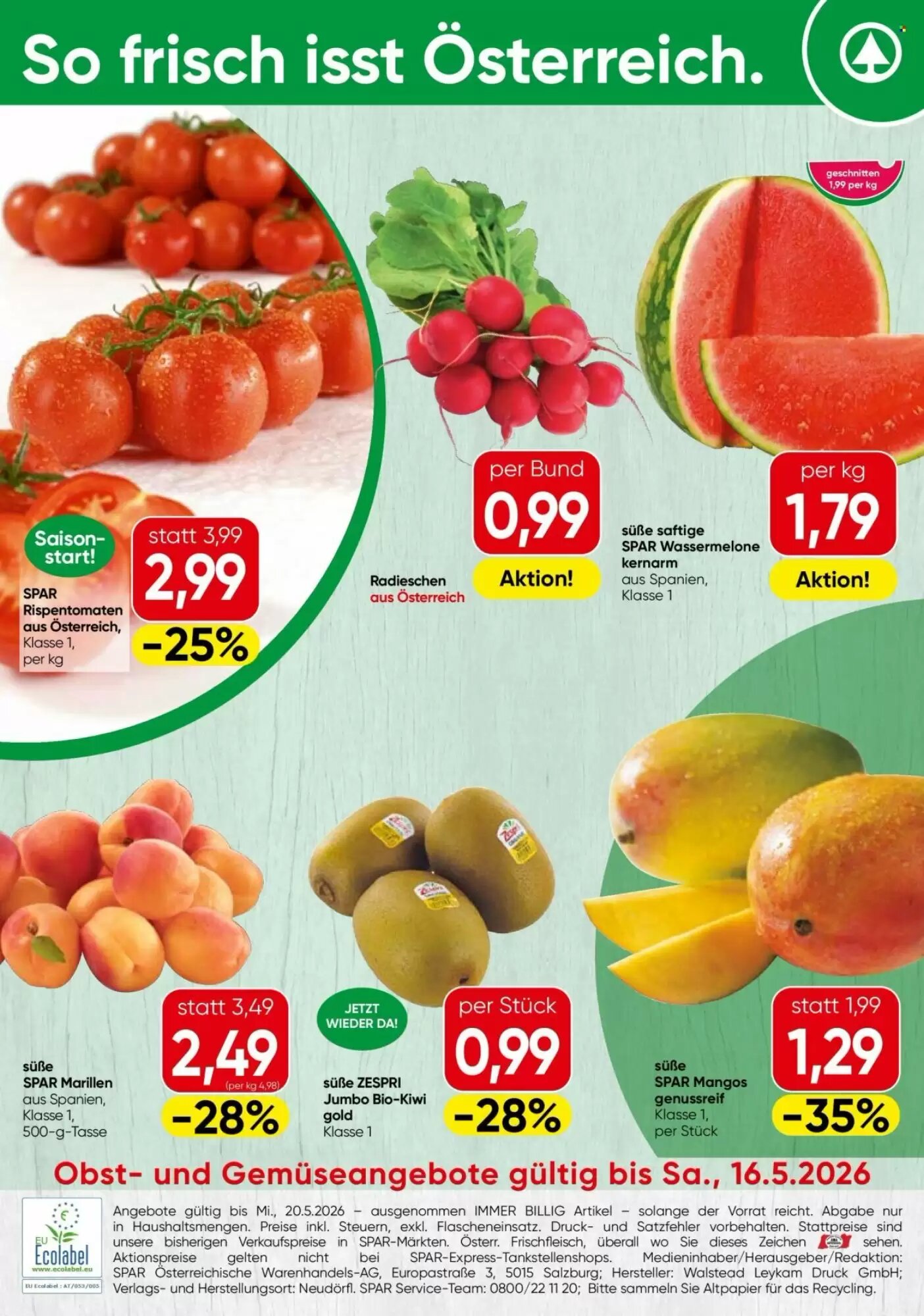 Eurospar Flugblatt (ab 13.05.2026) - Angebote und Prospekt - Seite 16