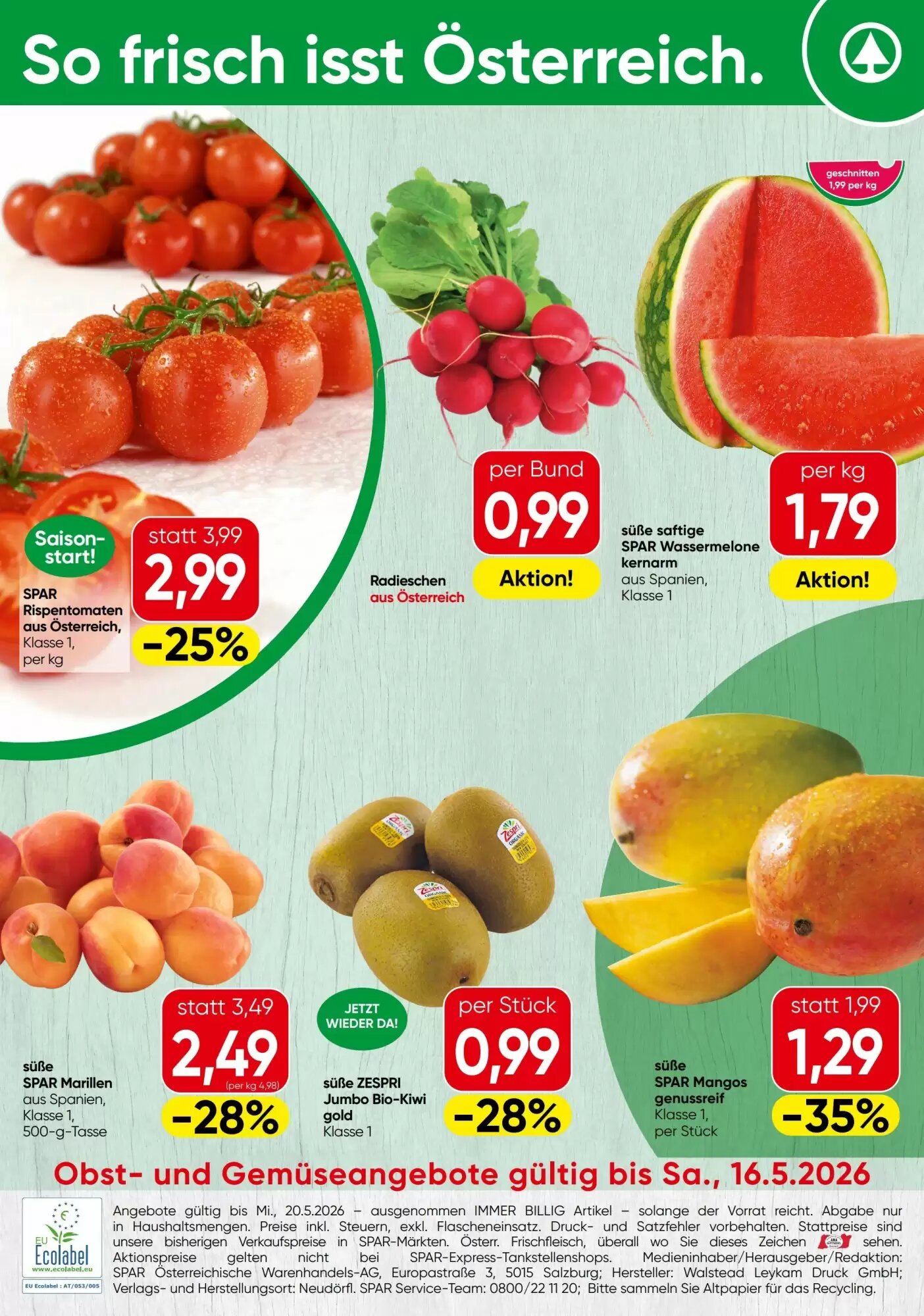 Spar Flugblatt (ab 13.05.2026) - Angebote und Prospekt - Seite 16