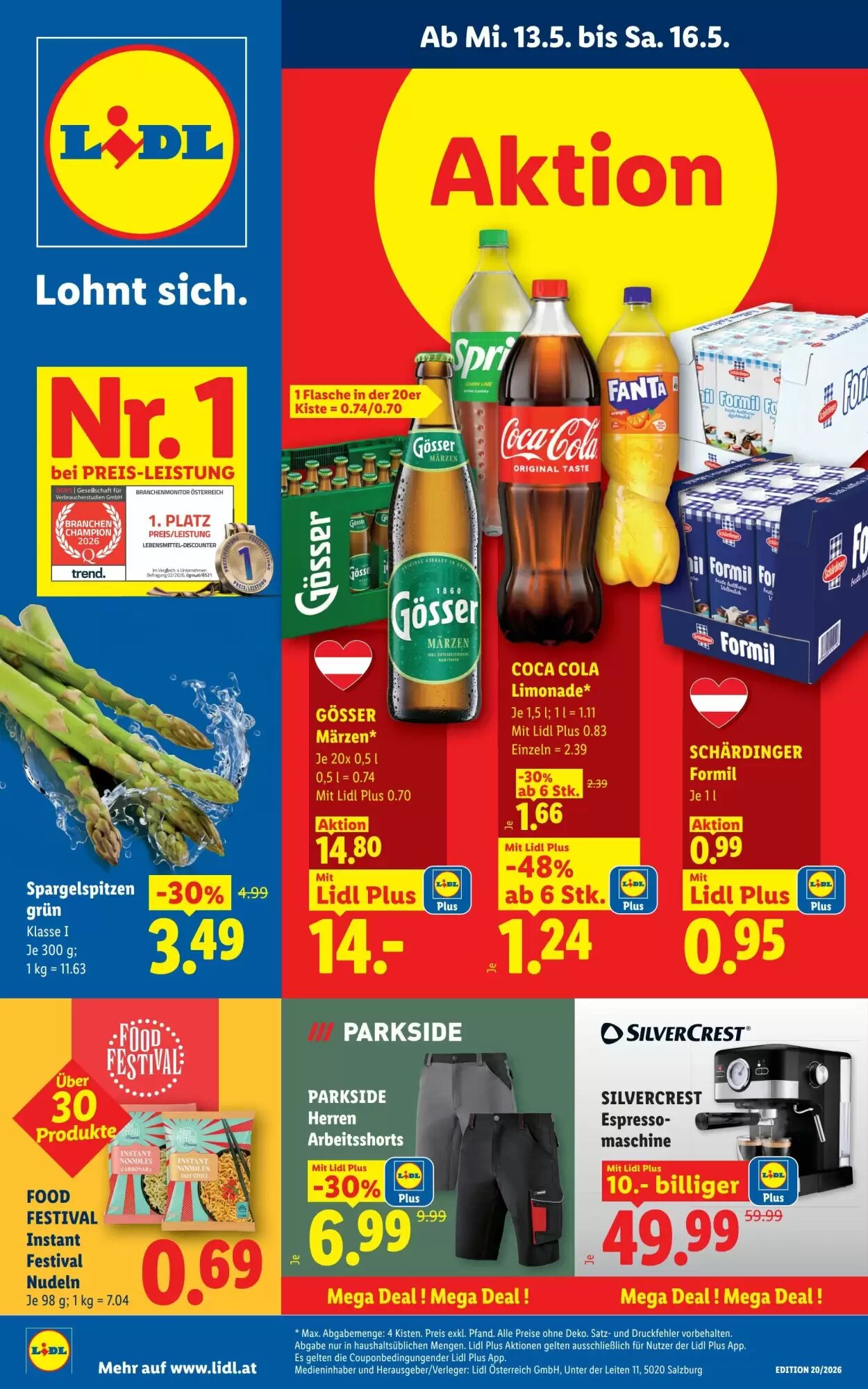 Lidl Flugblatt (ab 14.05.2026) - Angebote und Prospekt - Seite 1