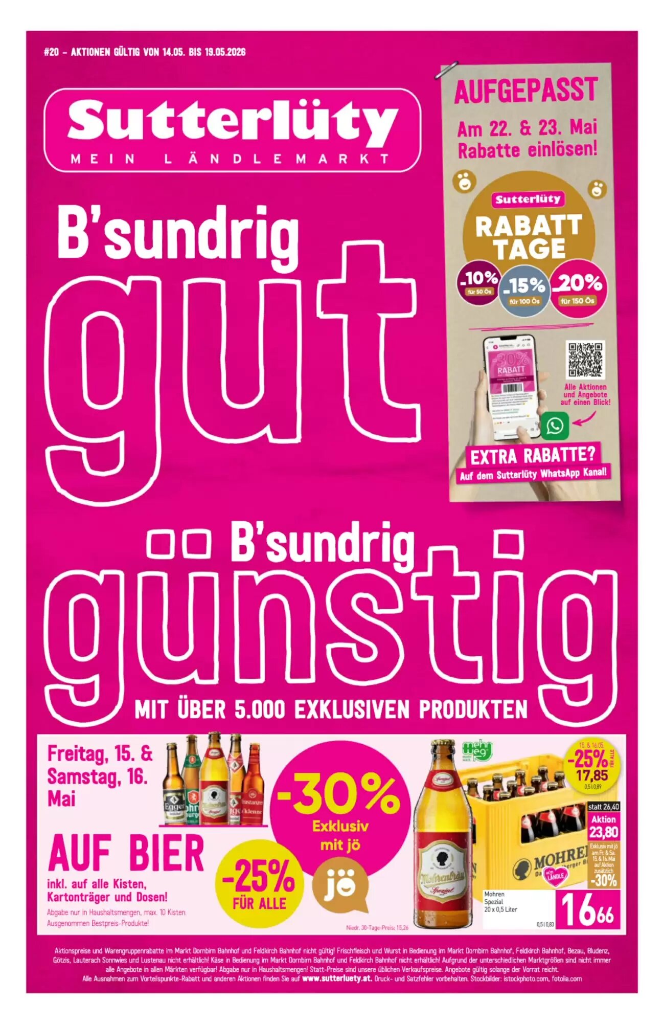Sutterlüty Flugblatt (ab 14.05.2026) - Angebote und Prospekt - Seite 1