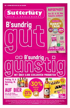 Sutterlüty Flugblatt (ab 14.05.2026) - Angebote und Prospekt