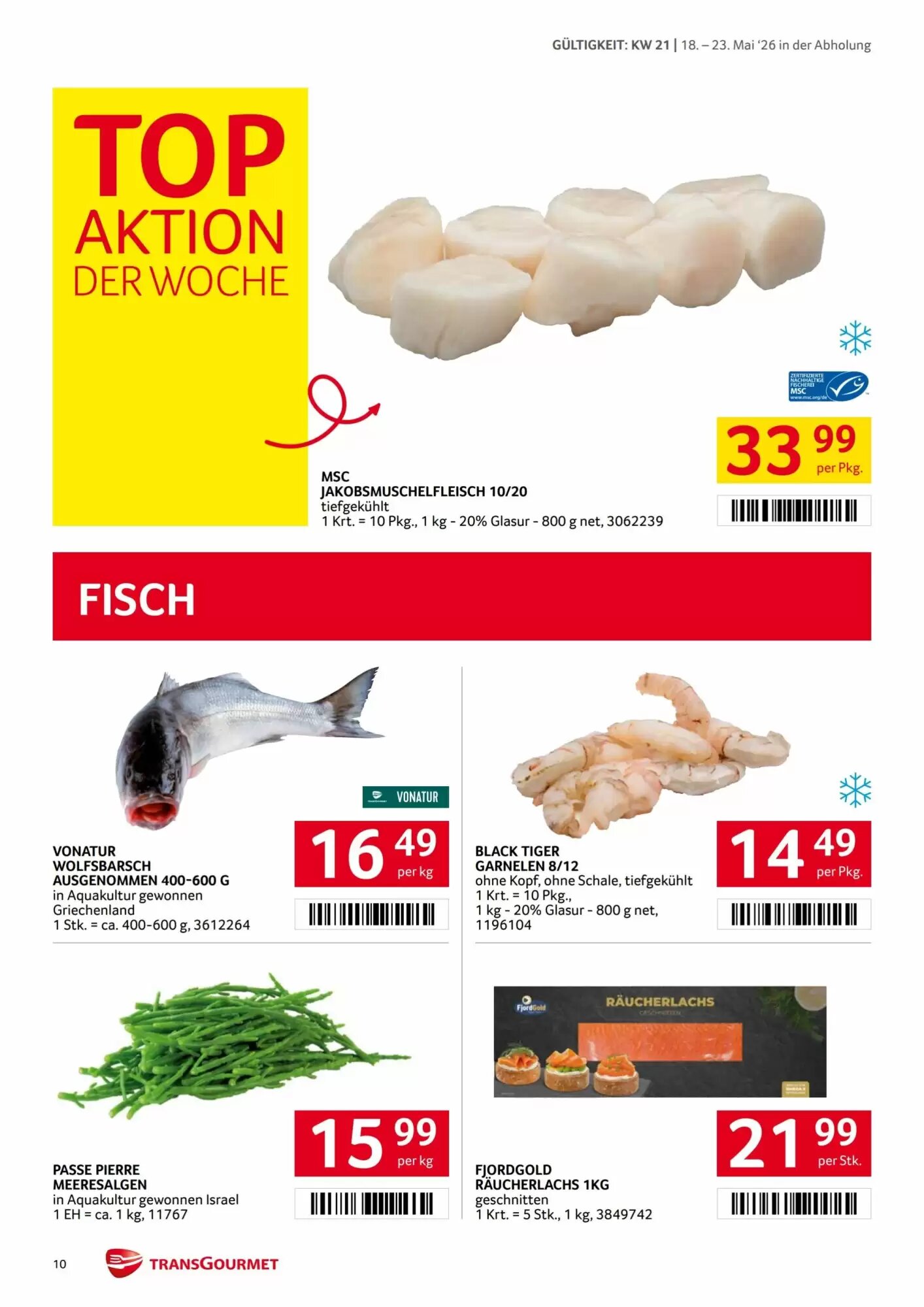 Transgourmet Flugblatt (ab 18.05.2026) - Angebote und Prospekt - Seite 10