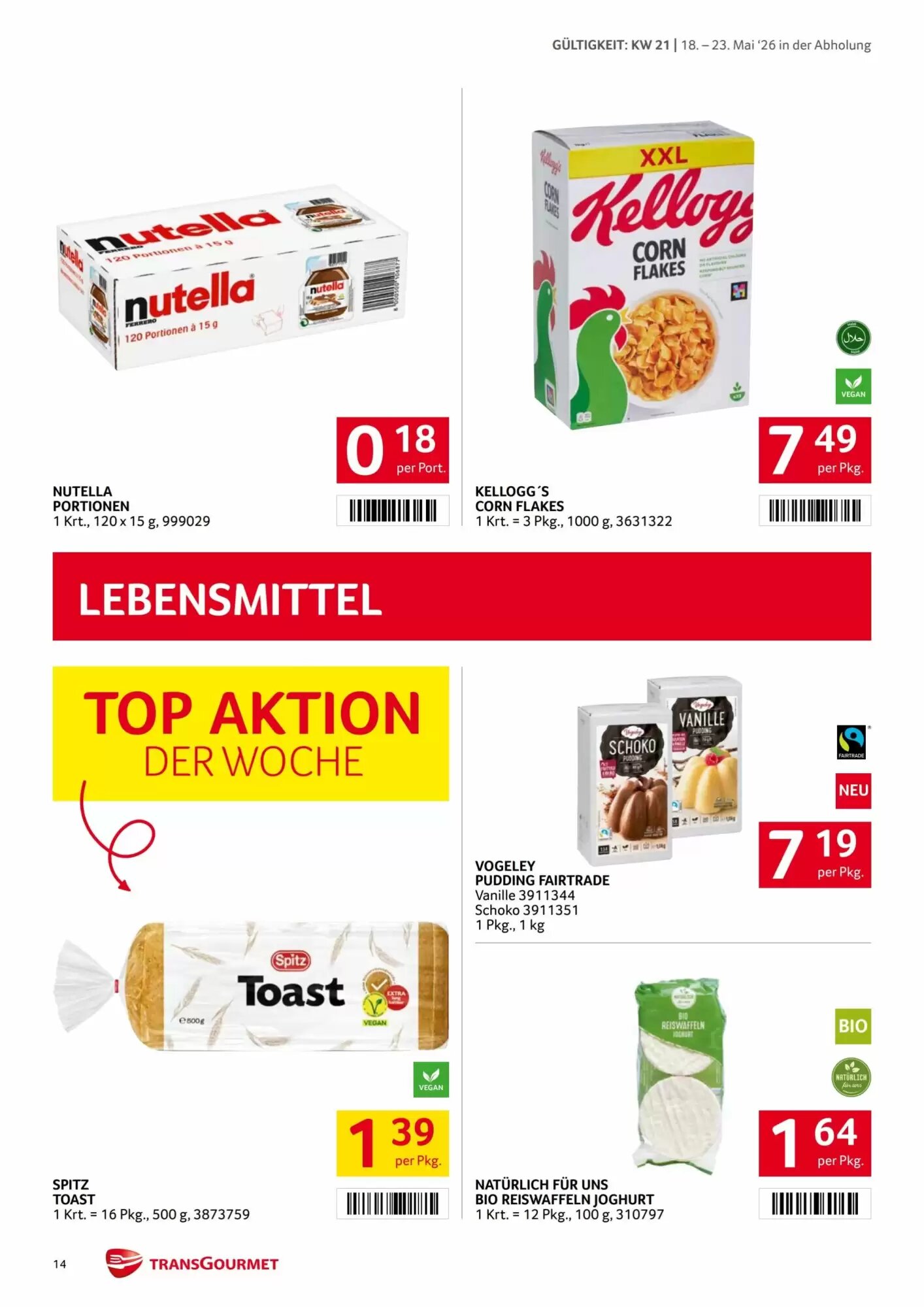 Transgourmet Flugblatt (ab 18.05.2026) - Angebote und Prospekt - Seite 14