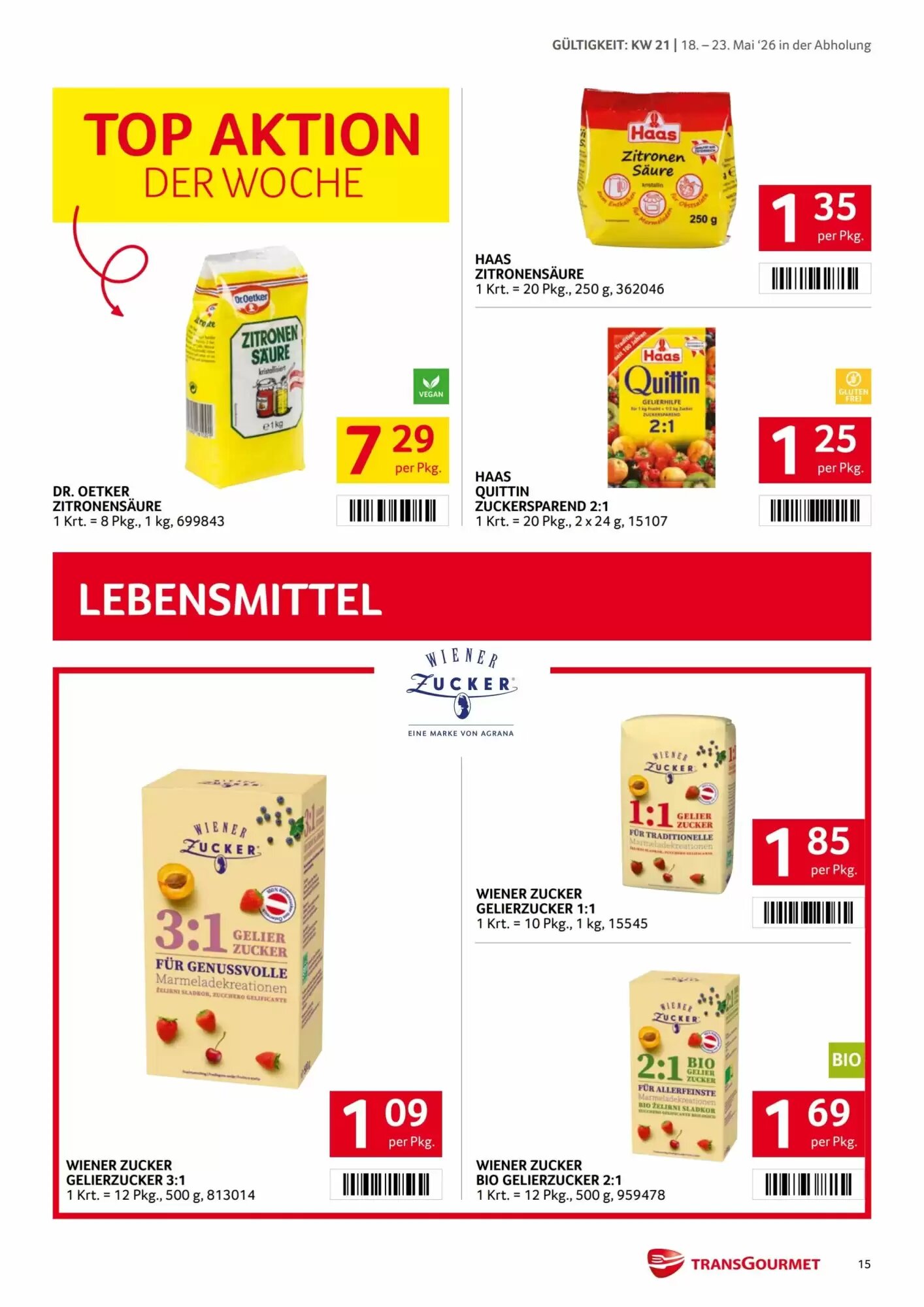 Transgourmet Flugblatt (ab 18.05.2026) - Angebote und Prospekt - Seite 15