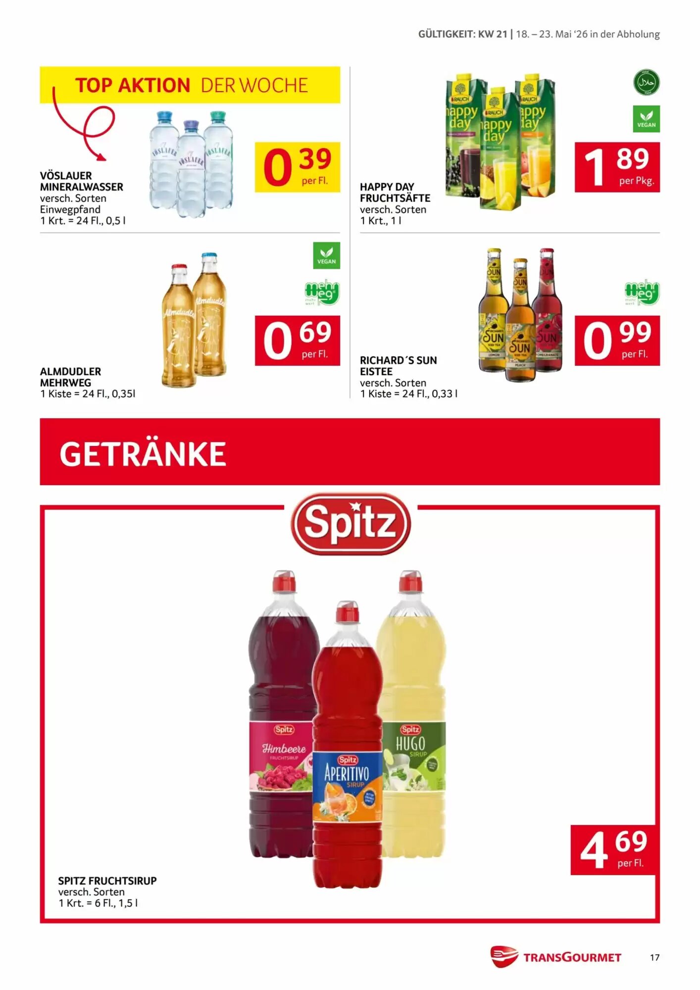 Transgourmet Flugblatt (ab 18.05.2026) - Angebote und Prospekt - Seite 17