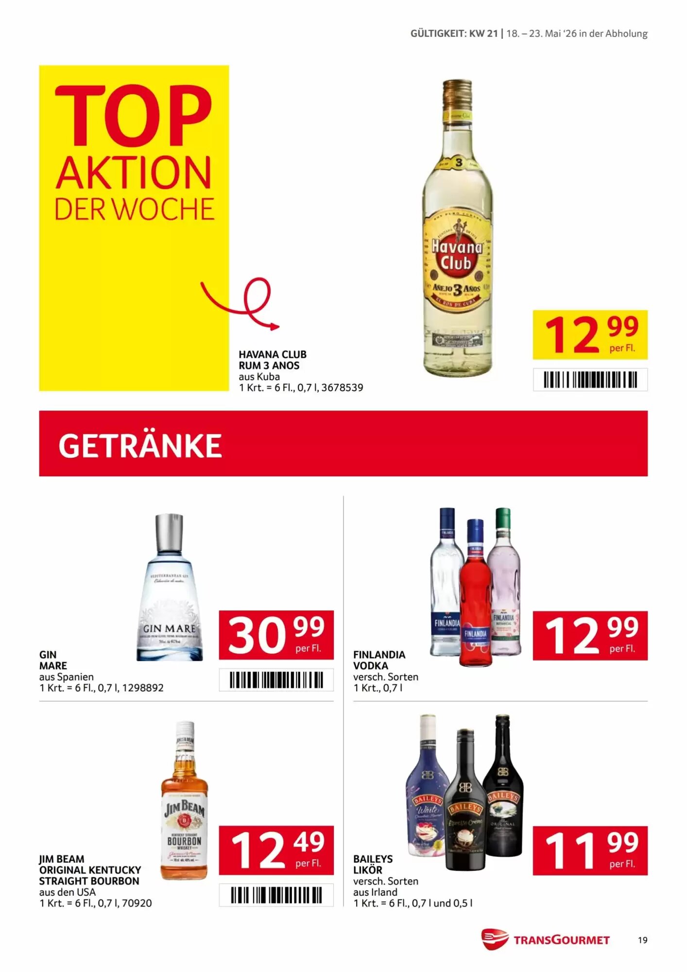 Transgourmet Flugblatt (ab 18.05.2026) - Angebote und Prospekt - Seite 19