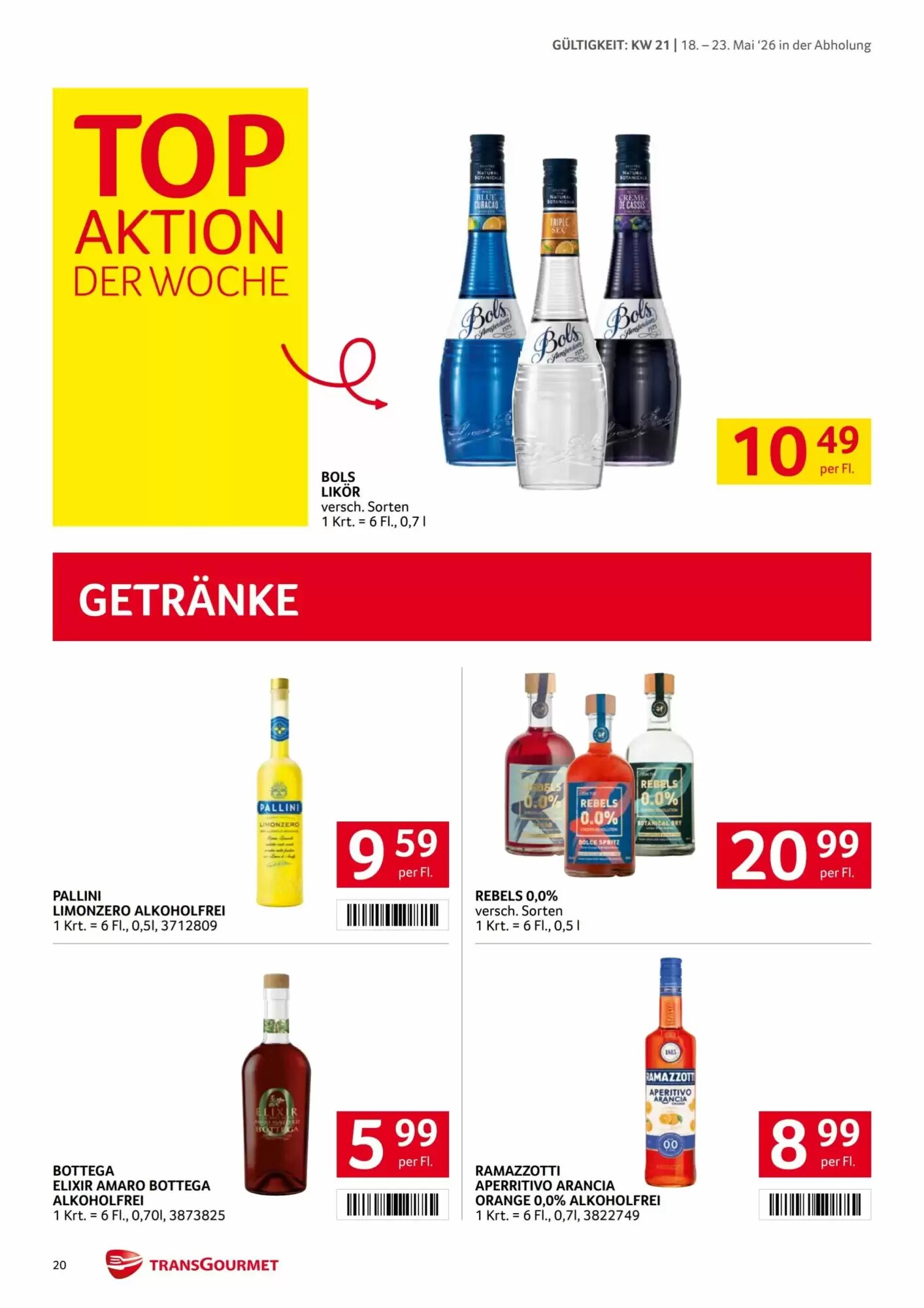 Transgourmet Flugblatt (ab 18.05.2026) - Angebote und Prospekt - Seite 20