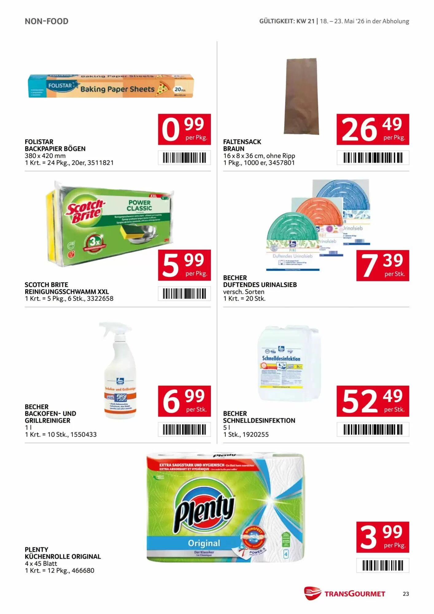 Transgourmet Flugblatt (ab 18.05.2026) - Angebote und Prospekt - Seite 23