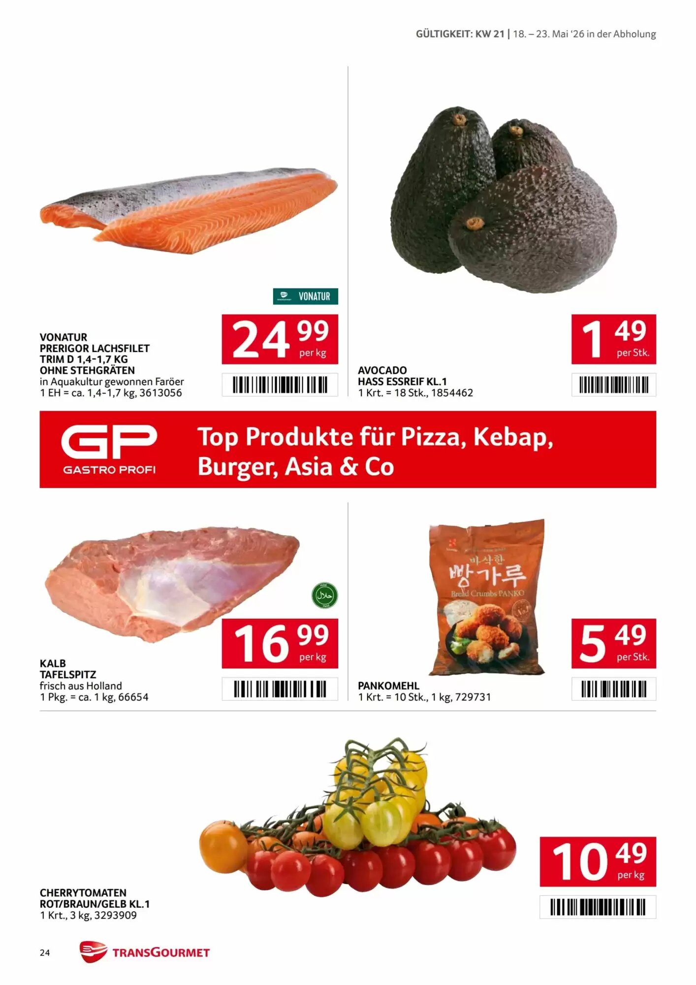 Transgourmet Flugblatt (ab 18.05.2026) - Angebote und Prospekt - Seite 24