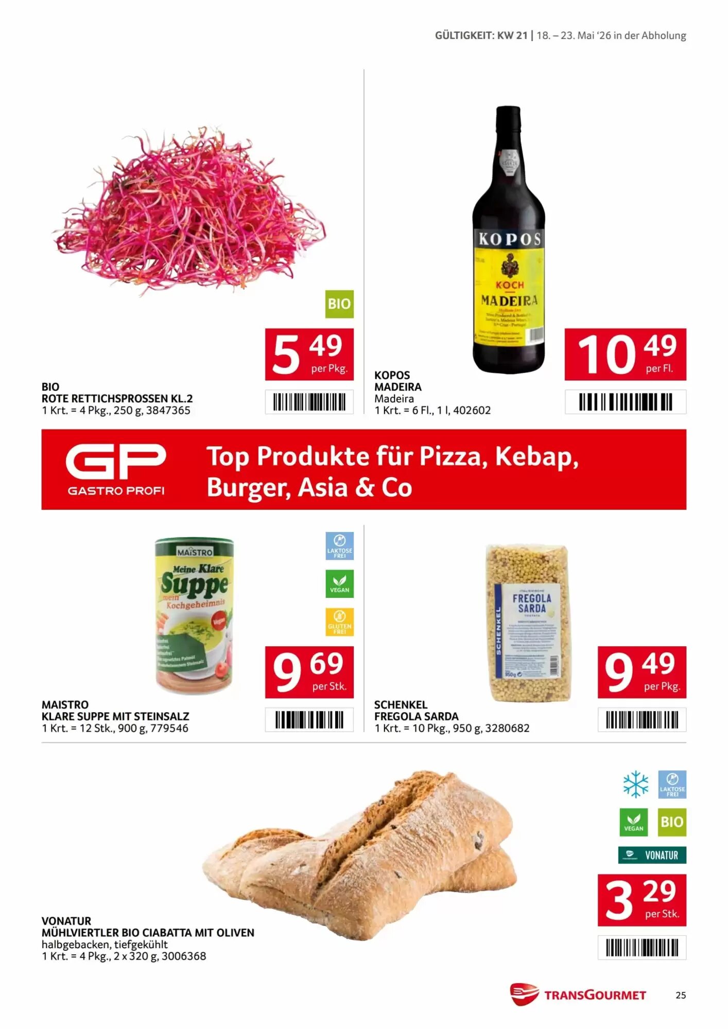 Transgourmet Flugblatt (ab 18.05.2026) - Angebote und Prospekt - Seite 25