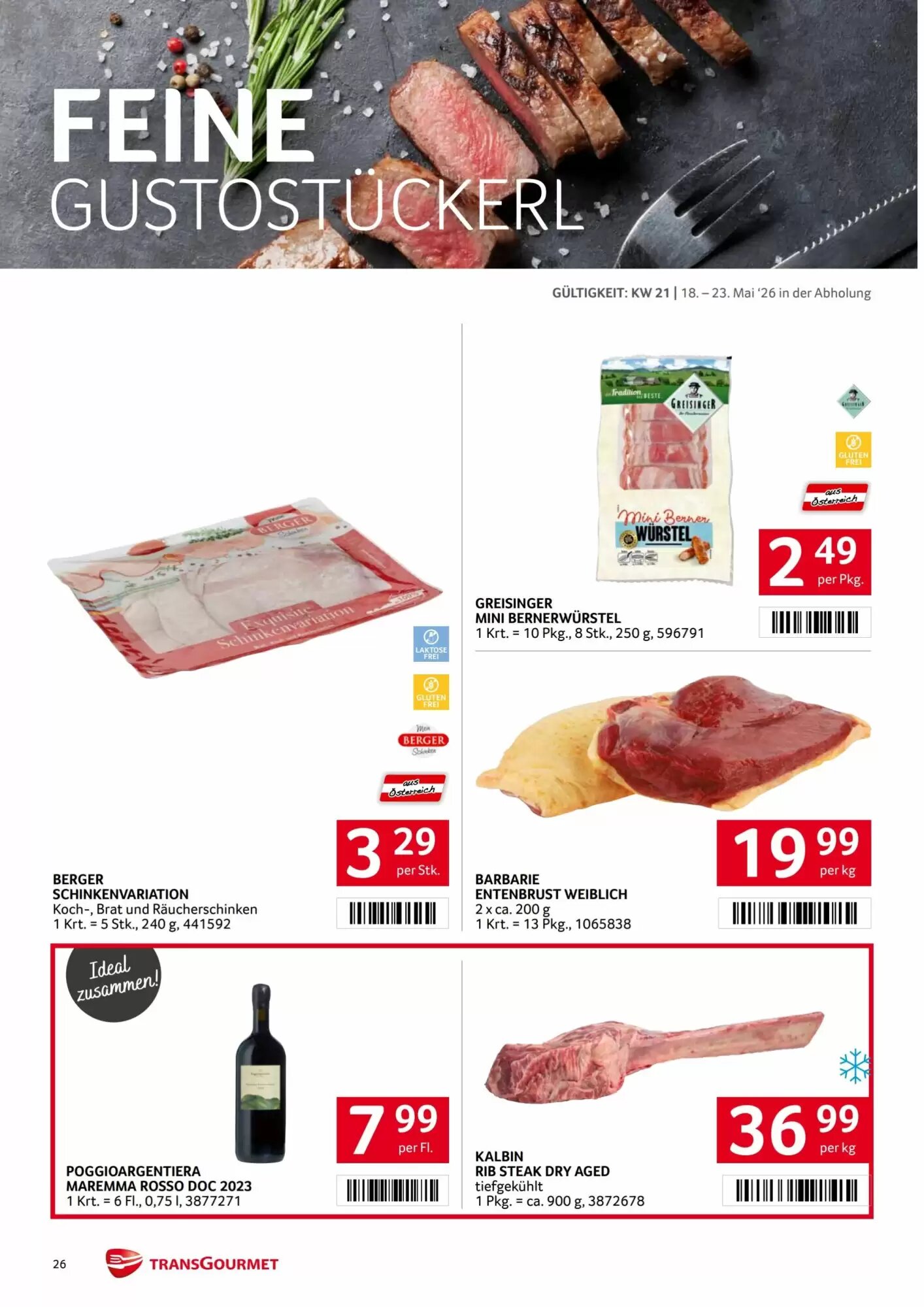 Transgourmet Flugblatt (ab 18.05.2026) - Angebote und Prospekt - Seite 26