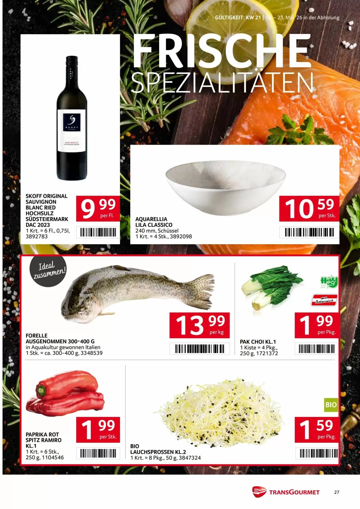 Transgourmet Flugblatt (ab 18.05.2026) - Angebote und Prospekt - Seite 27