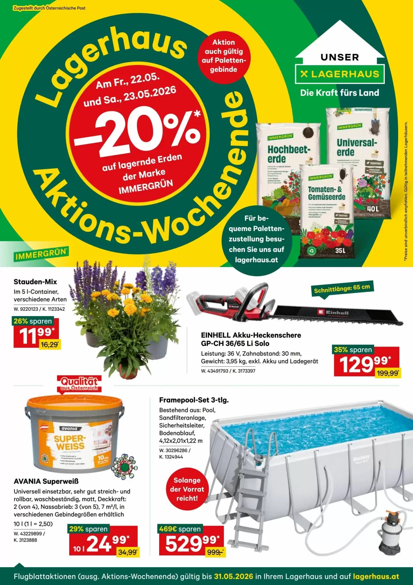 Lagerhaus Flugblatt (ab 18.05.2026) - Angebote und Prospekt - Seite 1