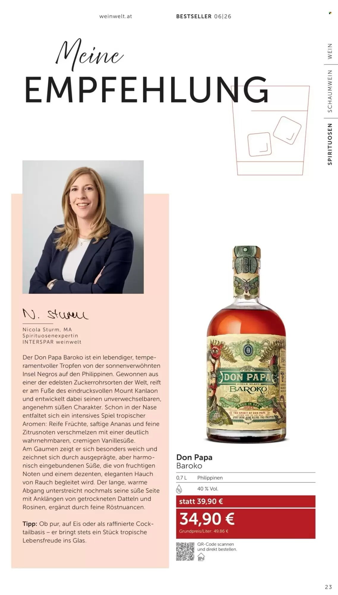 Weinwelt Interspar Flugblatt (ab 21.05.2026) - Angebote und Prospekt - Seite 23