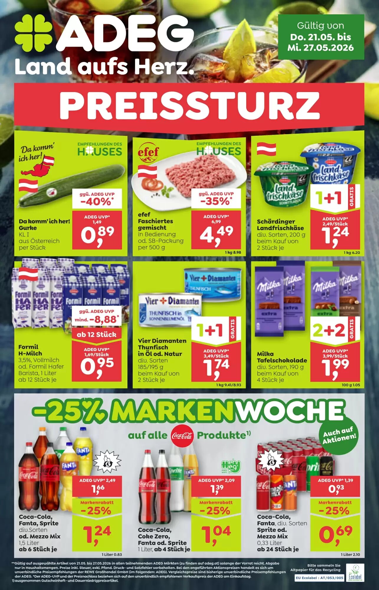 ADEG Flugblatt (ab 21.05.2026) - Angebote und Prospekt - Seite 1