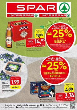 Interspar Flugblatt (ab 21.05.2026) - Angebote und Prospekt