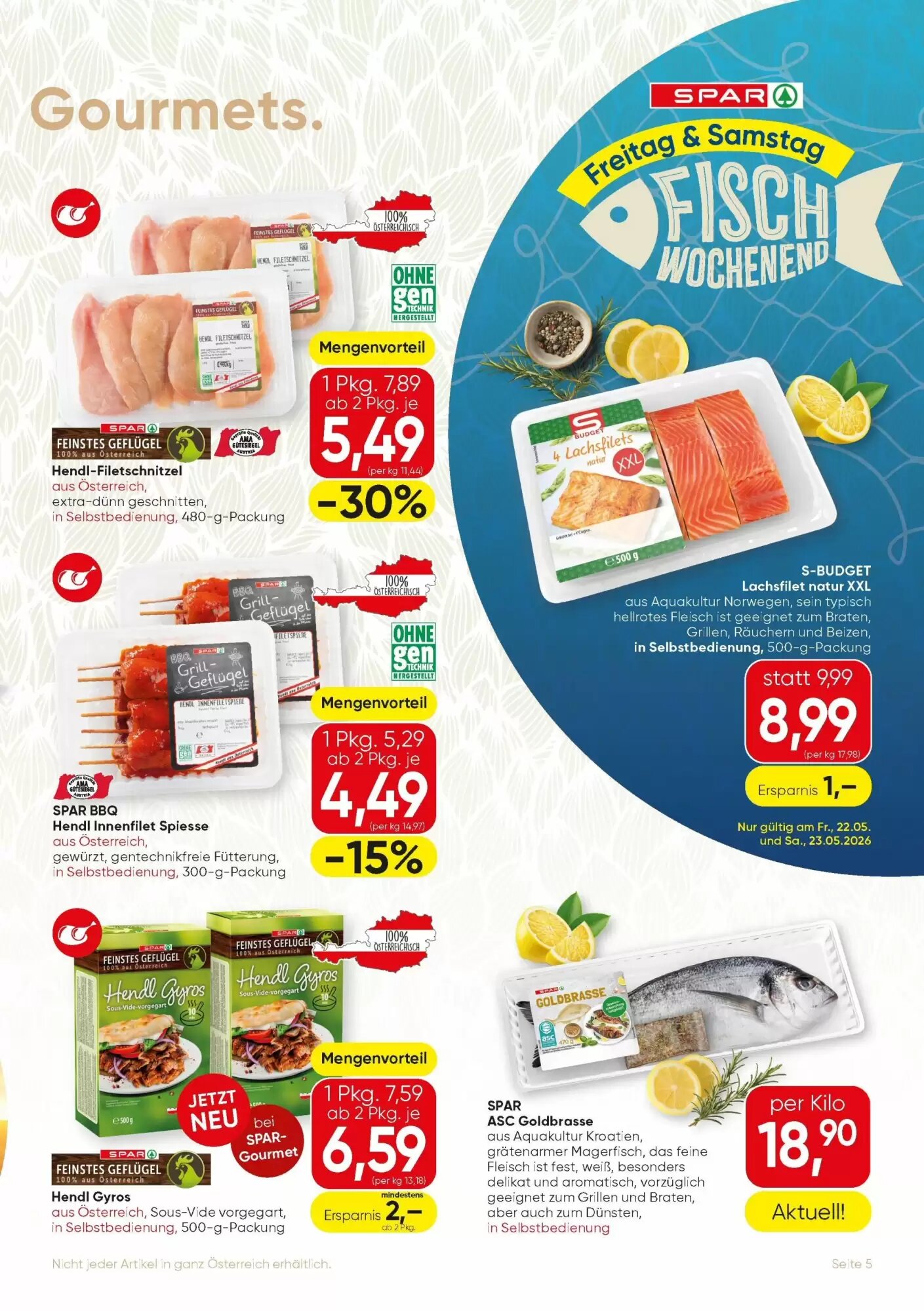 SPAR Gourmet Flugblatt (ab 21.05.2026) - Angebote und Prospekt - Seite 5