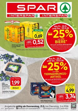 Spar Flugblatt (ab 21.05.2026) - Angebote und Prospekt
