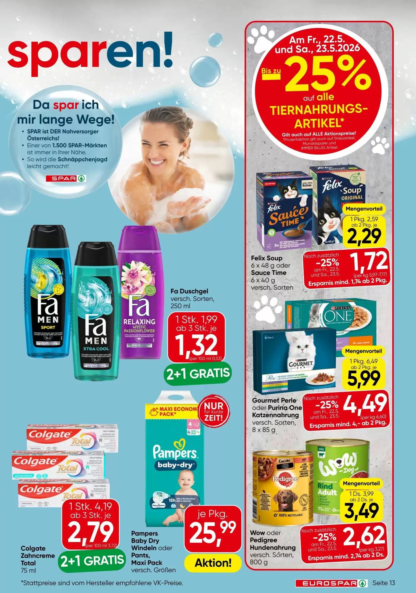 Eurospar Flugblatt (ab 21.05.2026) - Angebote und Prospekt - Seite 13