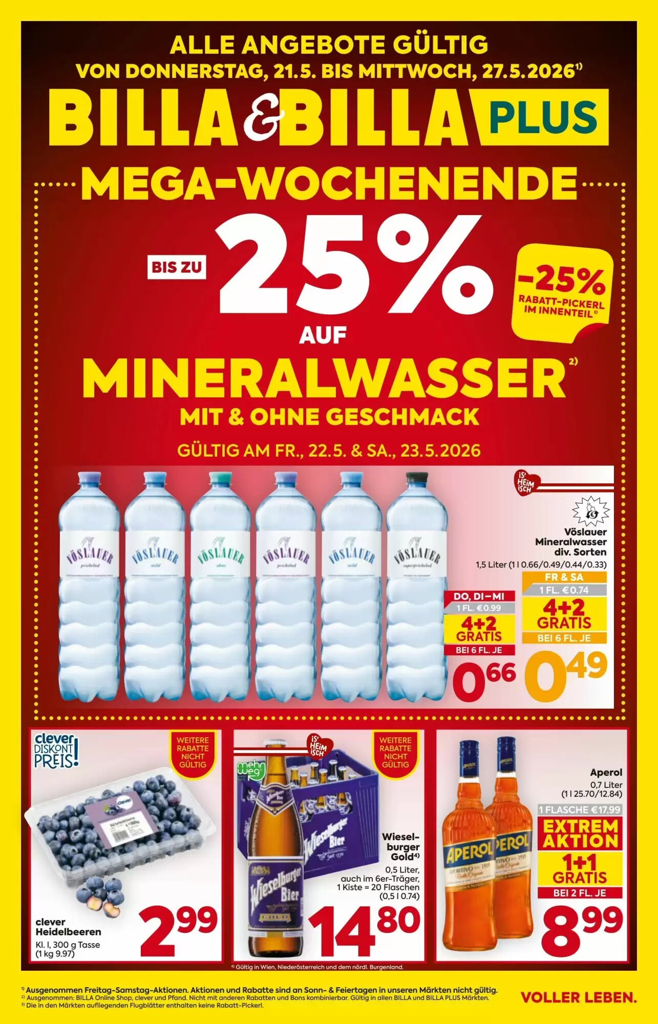 Billa Flugblatt (ab 21.05.2026) - Angebote und Prospekt - Seite 1