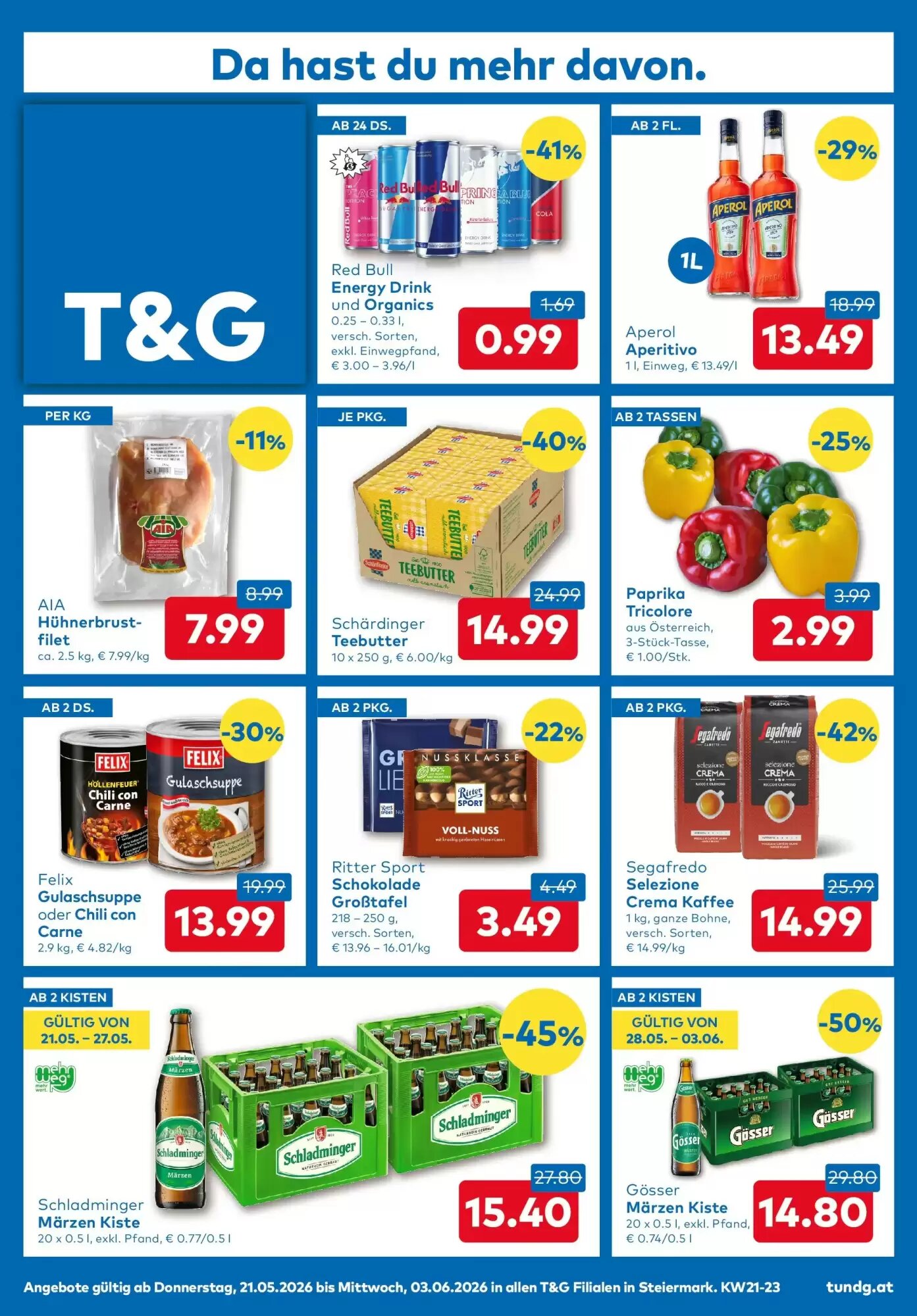 T&G Flugblatt (ab 21.05.2026) - Angebote und Prospekt - Seite 1