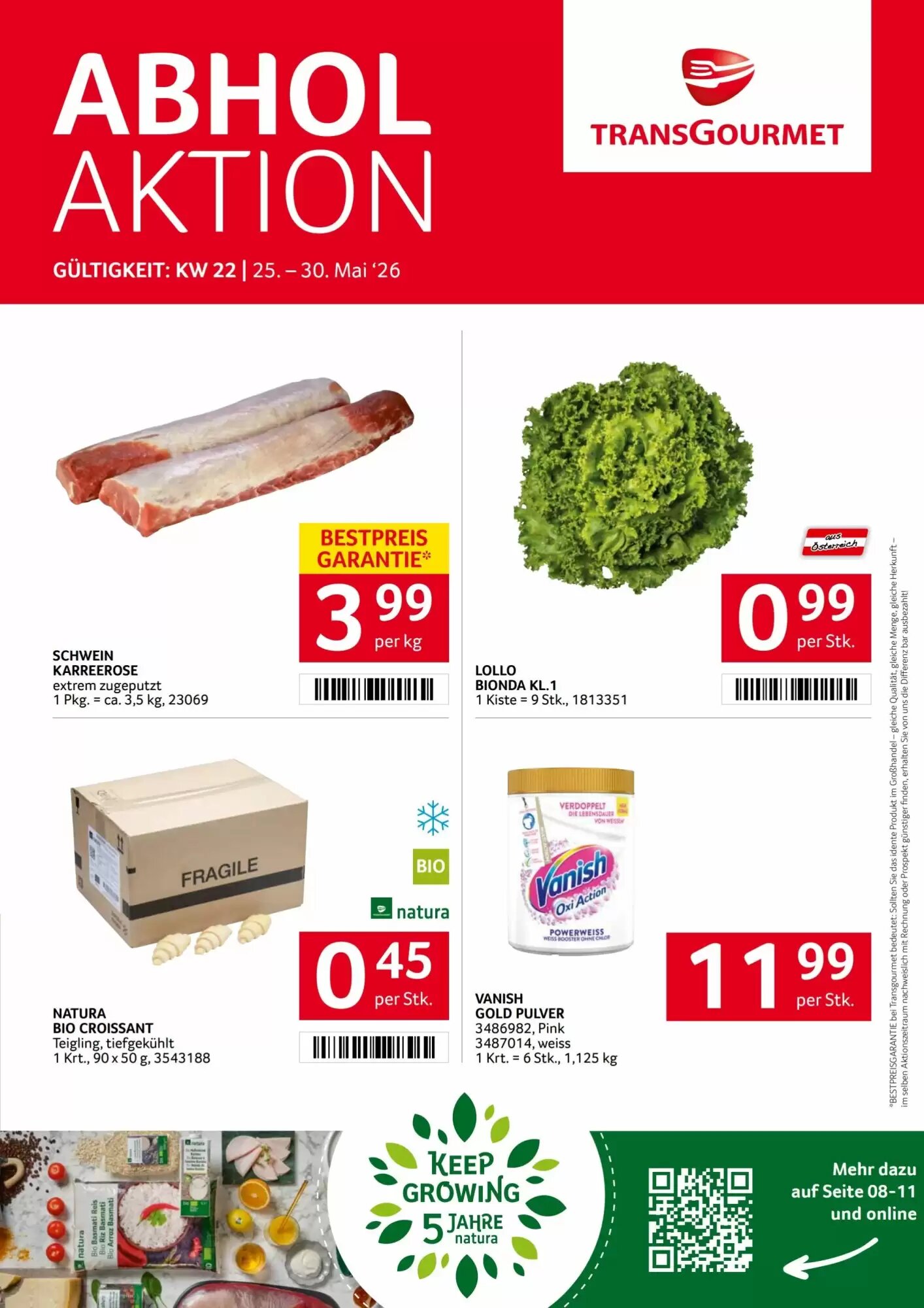 Transgourmet Flugblatt (ab 25.05.2026) - Angebote und Prospekt - Seite 1