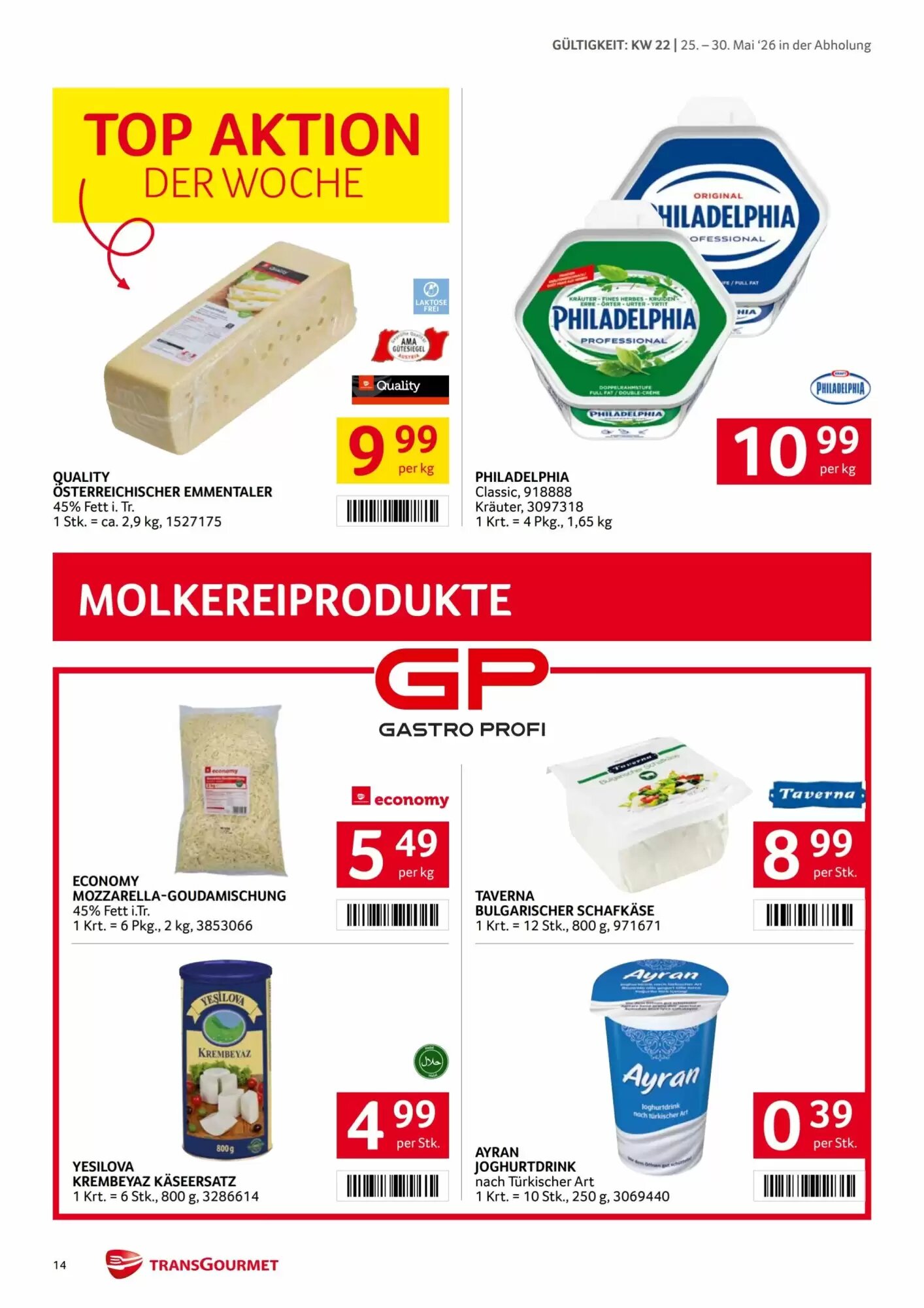 Transgourmet Flugblatt (ab 25.05.2026) - Angebote und Prospekt - Seite 14