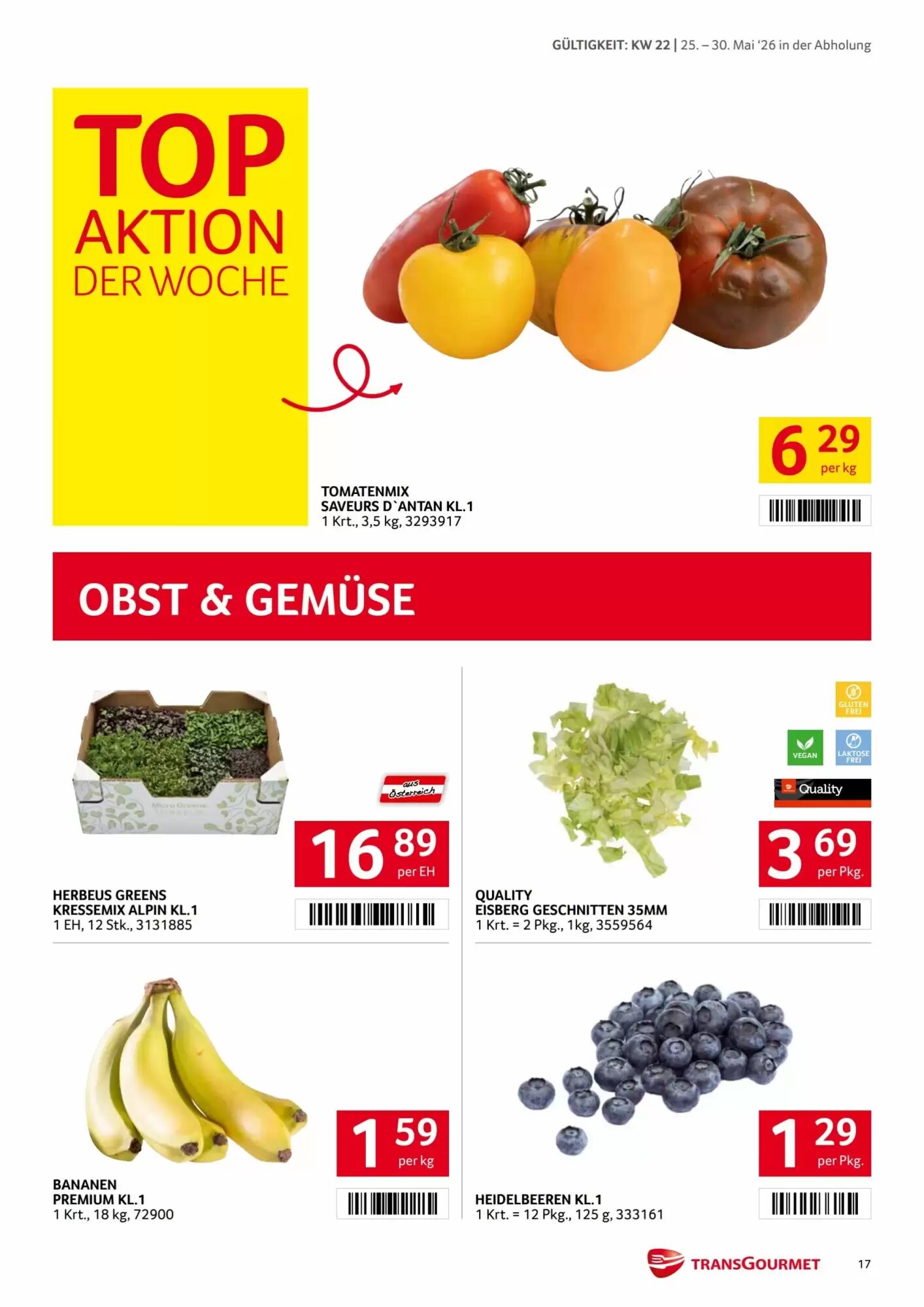 Transgourmet Flugblatt (ab 25.05.2026) - Angebote und Prospekt - Seite 17