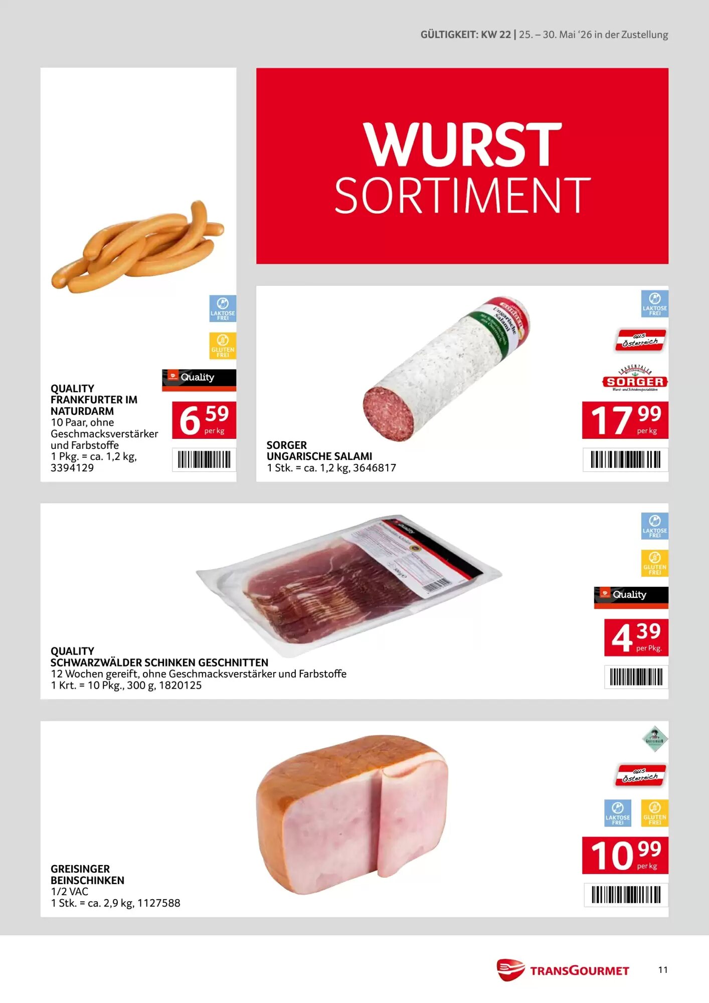 Transgourmet Flugblatt (ab 25.05.2026) - Angebote und Prospekt - Seite 11
