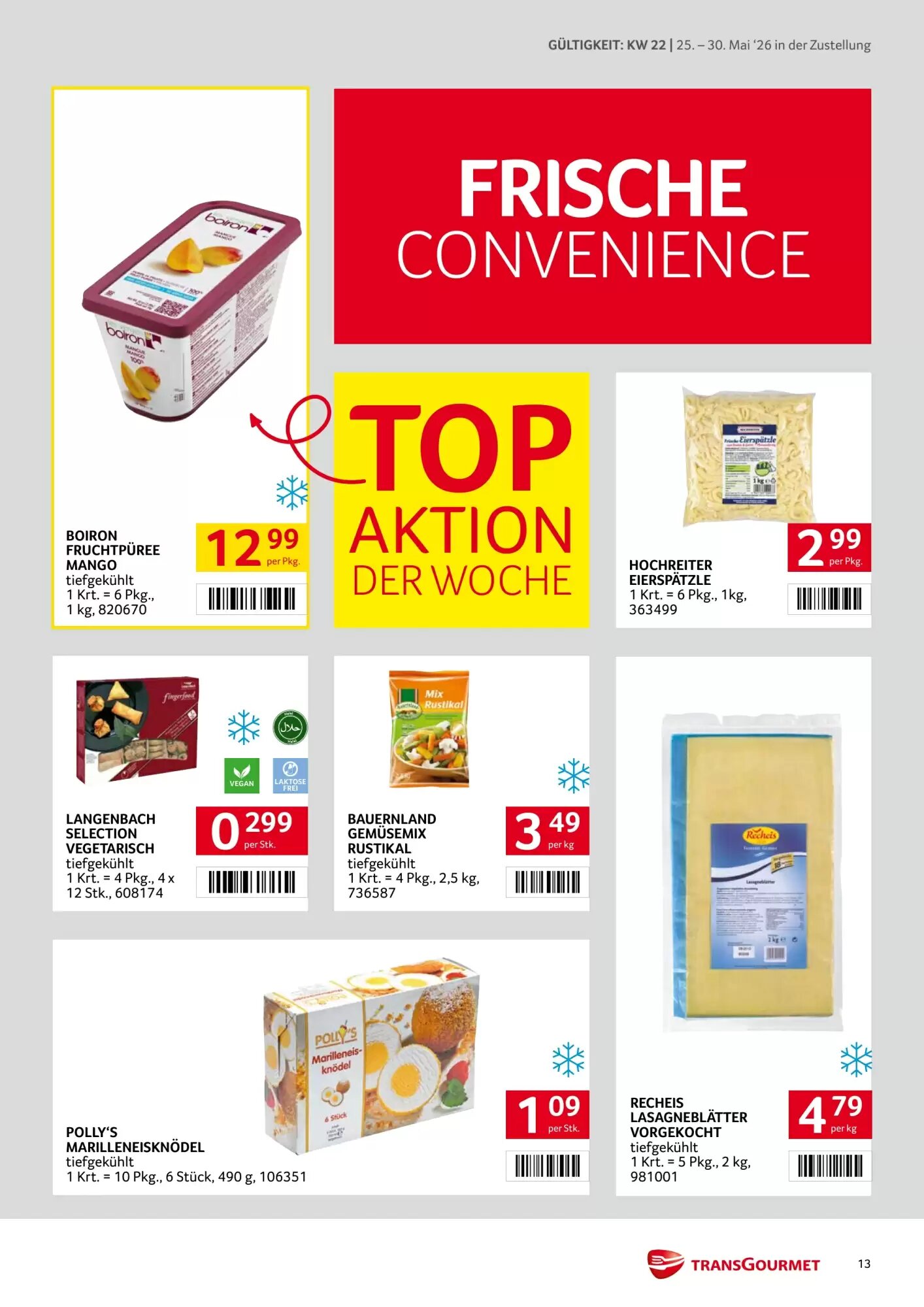 Transgourmet Flugblatt (ab 25.05.2026) - Angebote und Prospekt - Seite 13